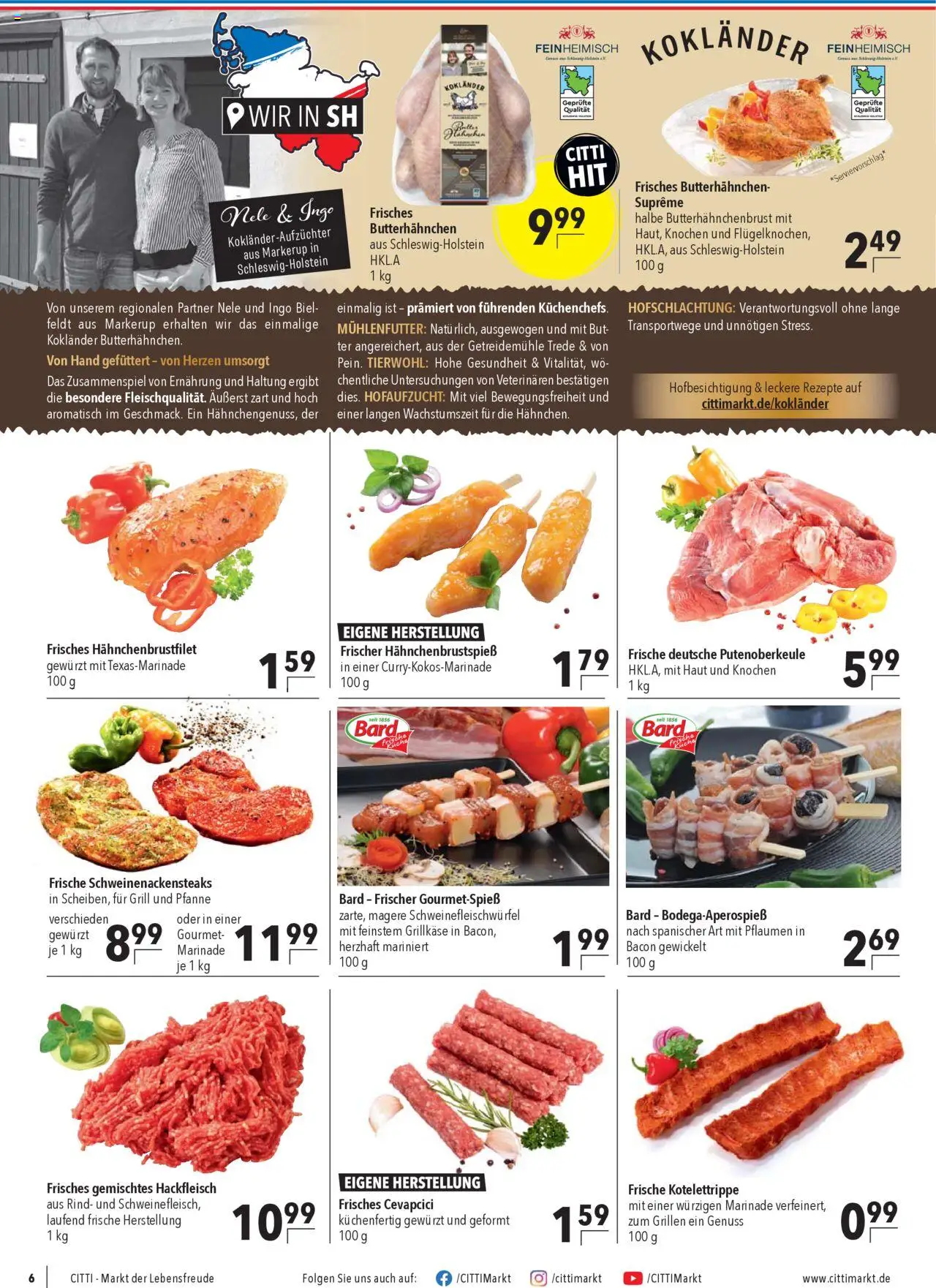 CITTI Markt Prospekt 	 – gültig ab 10.09.2025 | Seite: 6 | Produkte: Grill, Pflaumen, Cevapcici, Hackfleisch