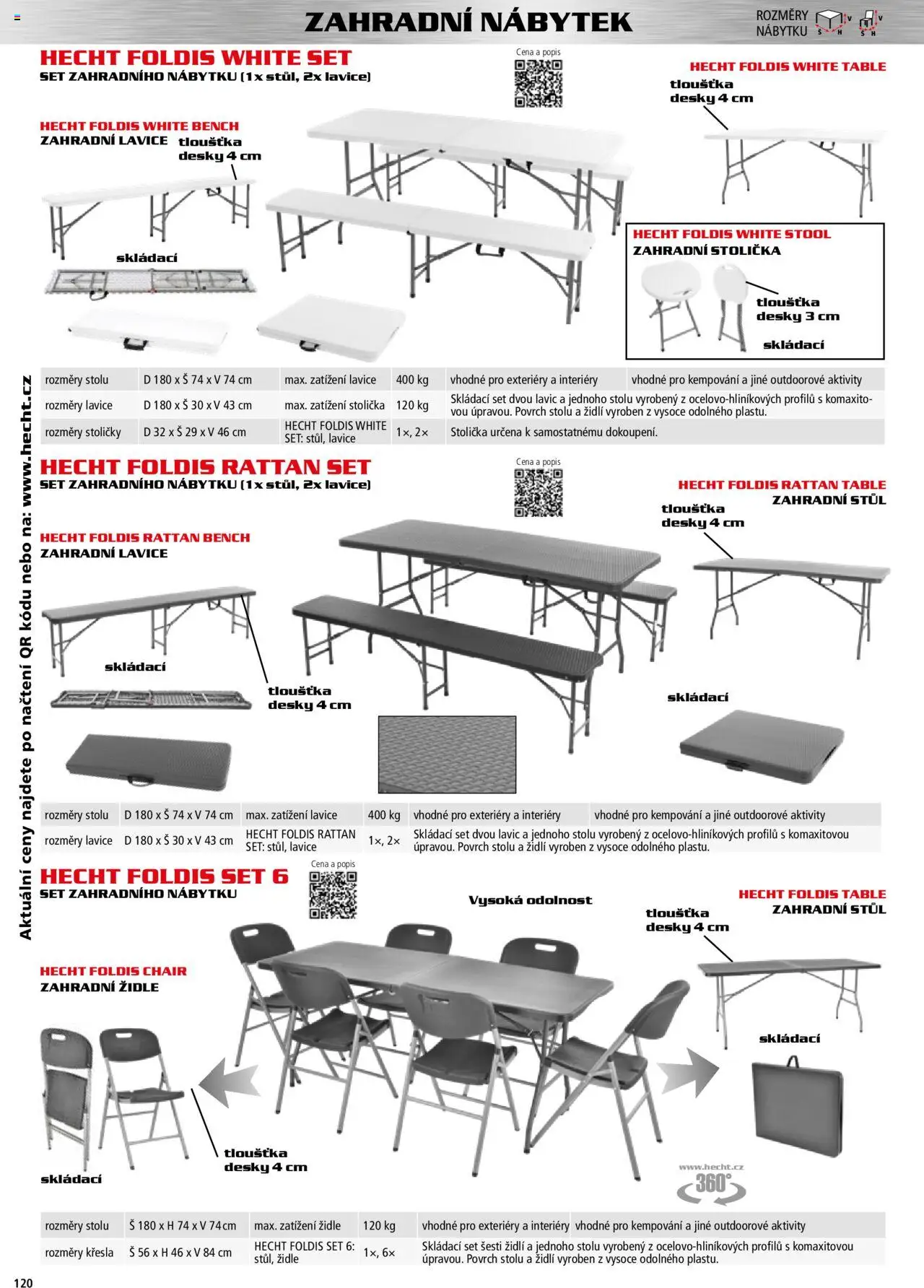 Hecht katalog - Podzim - zima 2025 od 01.09.2025 | Strana: 120 | Produkty: Křesla, Zahradní lavice, Nábytek, Zahradní židle