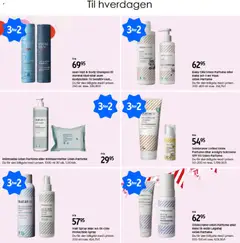Selvbruner Lotion Uden Parfume eller Ansigts Solcreme SPF 50 Uden Parfume, Self-tanning lotion without perfume or facial sunscreen SPF 50 without perfume. gyldig fra 05.03.2026 | Side: 19 | Produkter: Parfume, Shampoo, Solcreme, Vase
