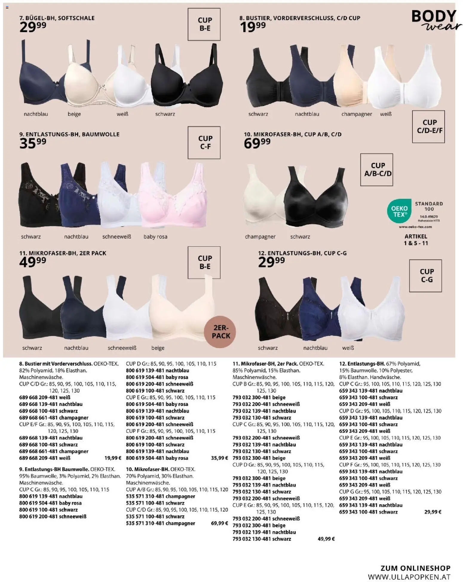 Ulla Popken akciós ujság - amely érvényes a következő dátumtól: 09.01.2026 | Oldal: 125 | Termékek: Body