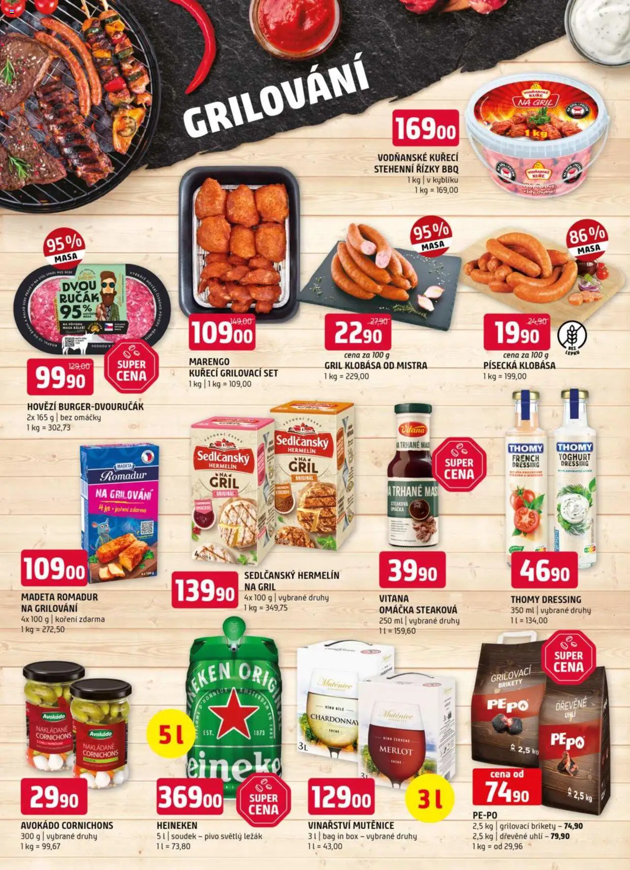 Terno leták od 28.05.2025 | Strana: 16 | Produkty: Kuřecí stehenní řízky, Box, Brikety, Kuře