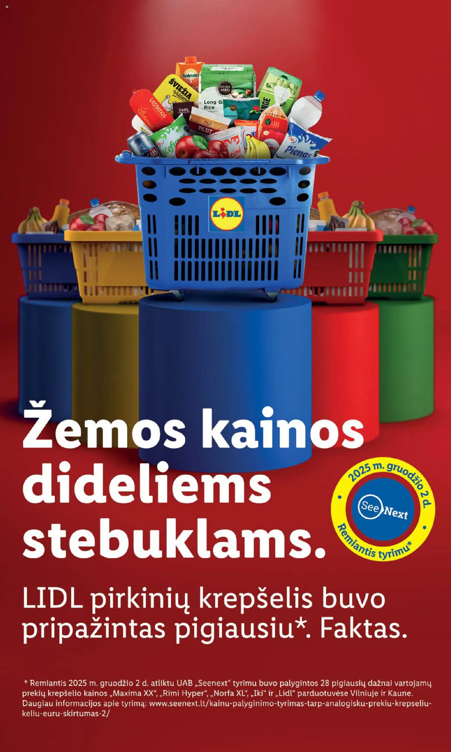 LIDL akcijos nuo 18.12.2025 | Puslapis: 57 | Prekių: Vištienos, Pienas, Krepšelis