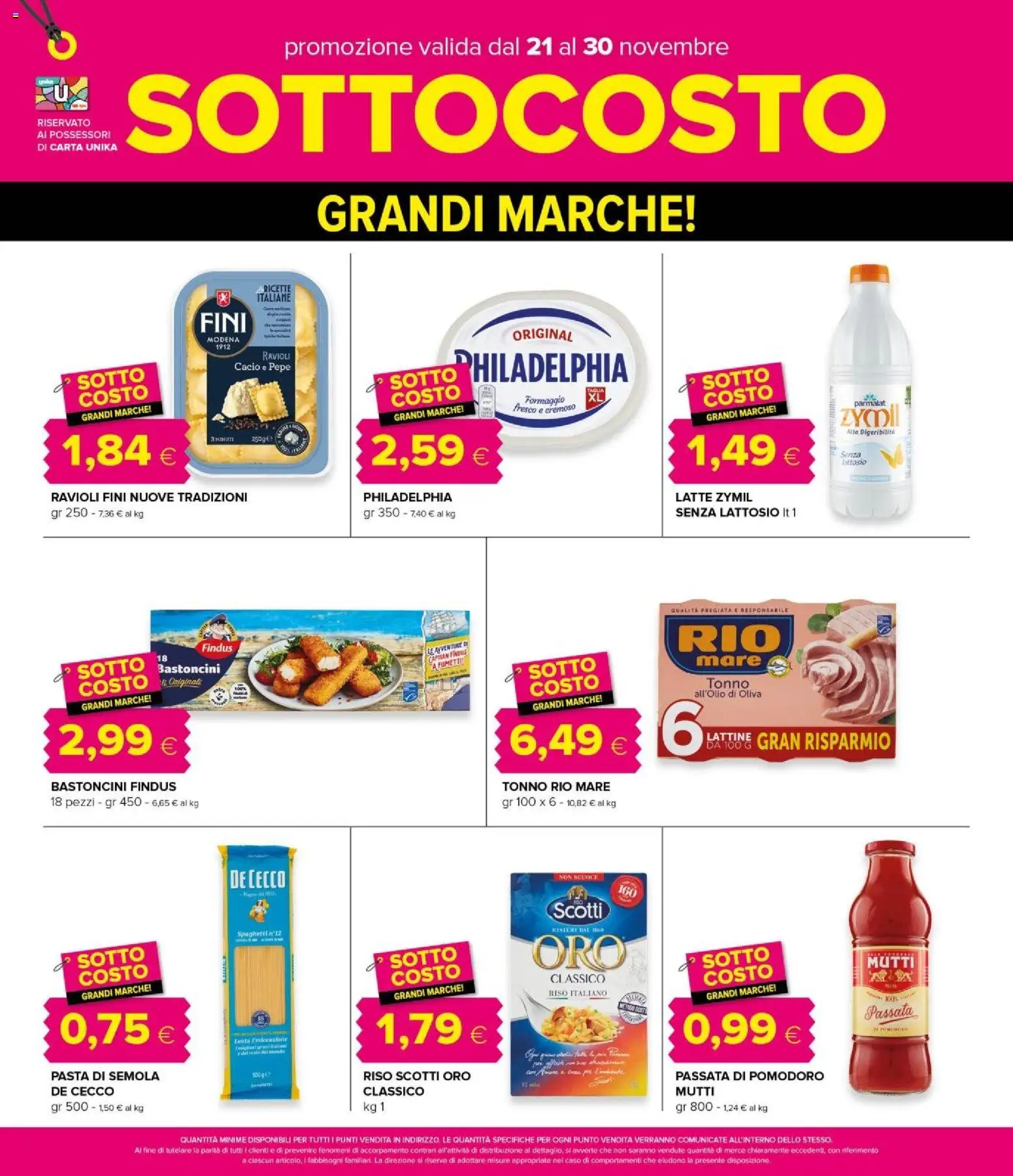 Volantino Oasi del 21.11.2025 | Pagina: 10 | Prodotti: Pomodoro, Formaggio, Pasta, Mutti