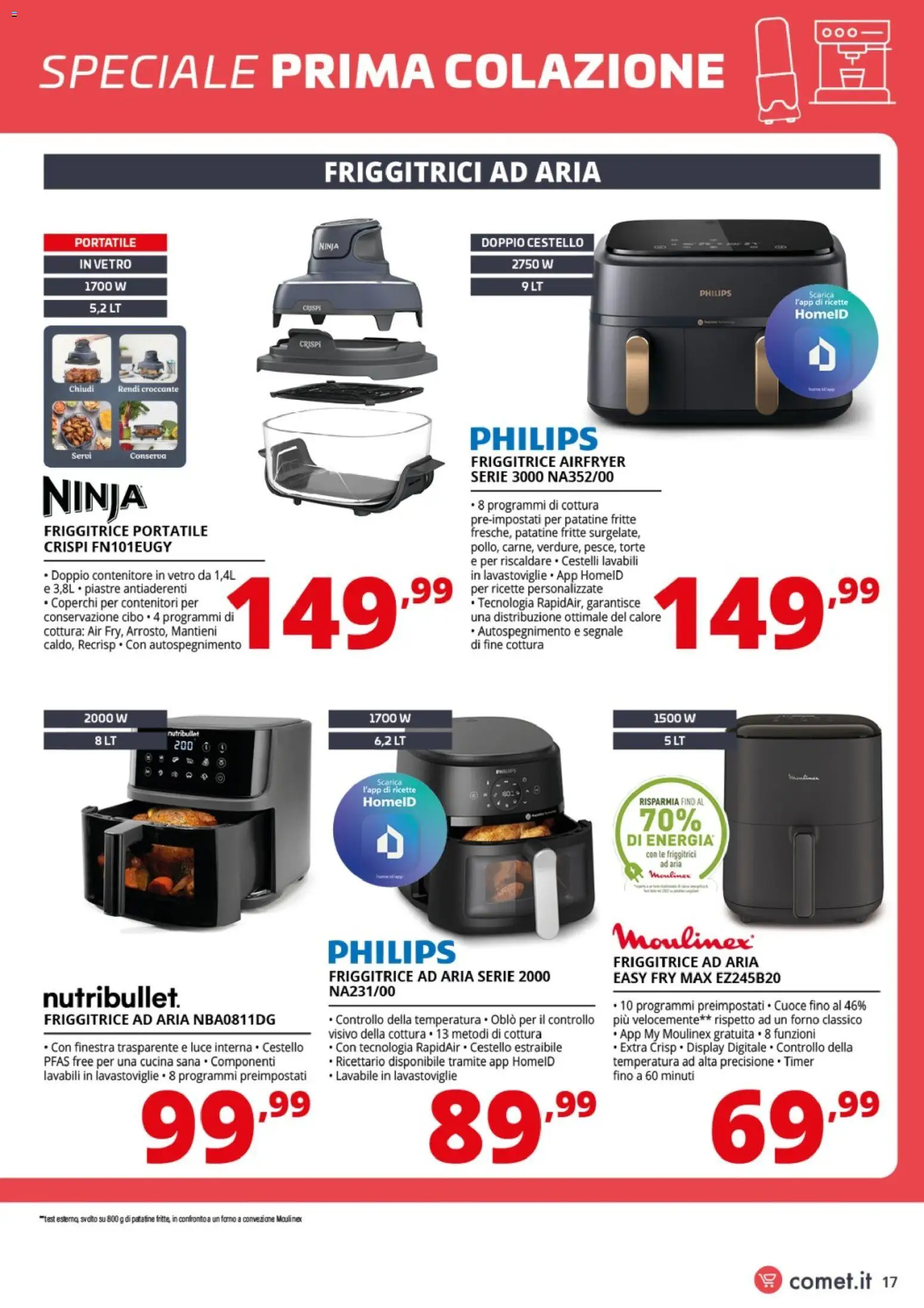Volantino Comet del 19.01.2026 | Pagina: 17 | Prodotti: Patatine, Lavastoviglie, Contenitore, Forno