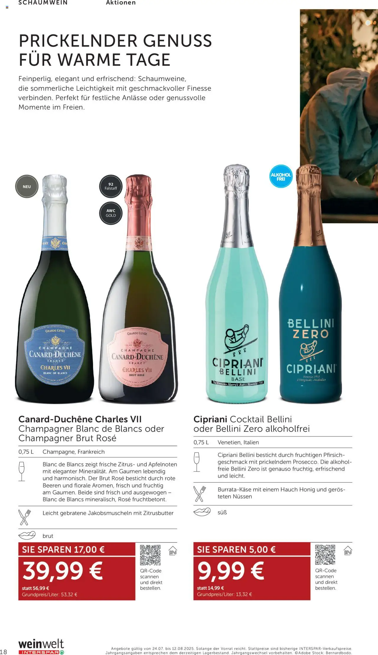 Interspar Wein Welt gültig ab 24.07.2025 | Seite: 18 | Produkte: Pfirsich