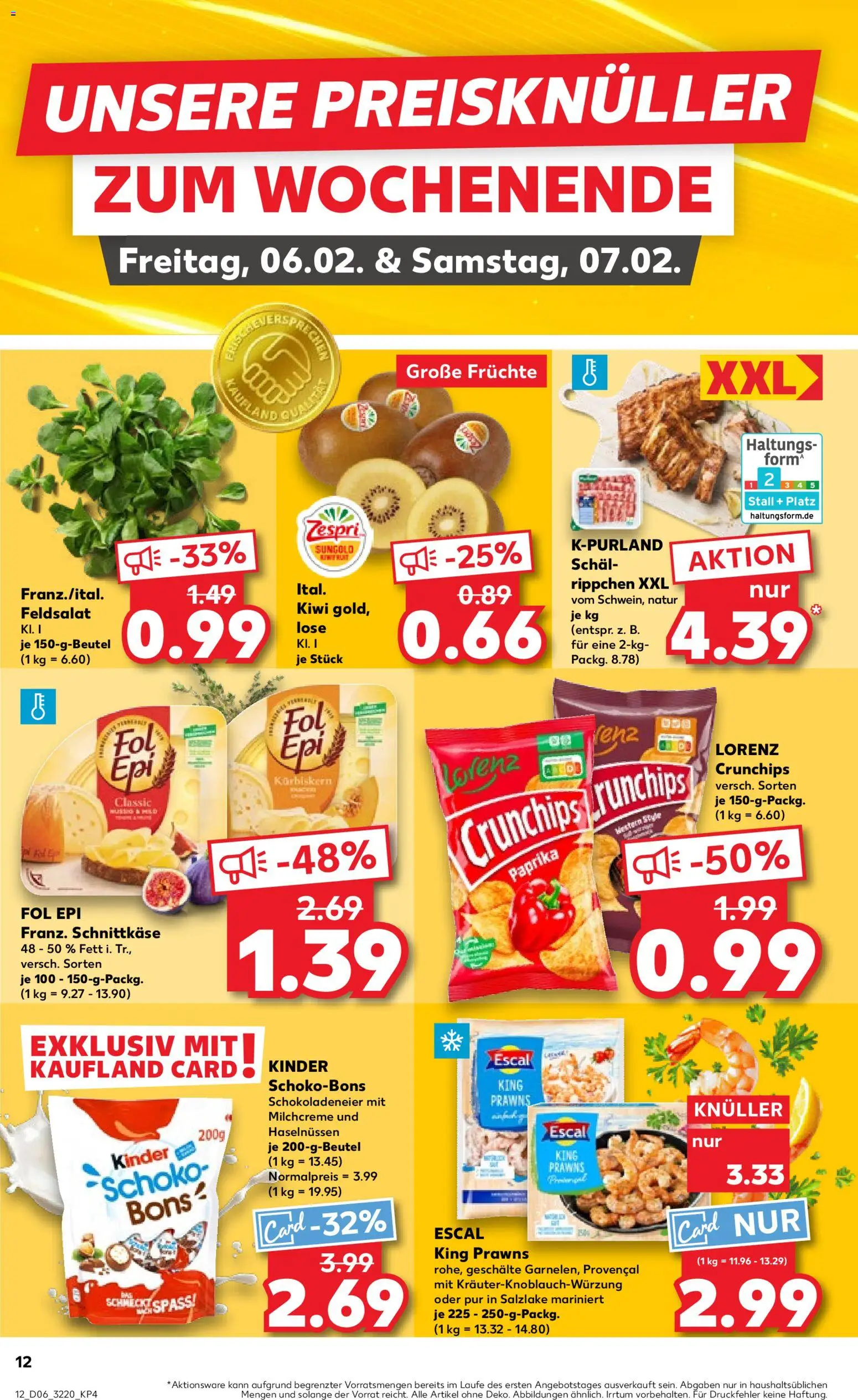 Kaufland prospekt Jena	 – gültig ab 05.02.2026 | Seite: 12 | Produkte: Paprika, Schal, Chips, Kiwi
