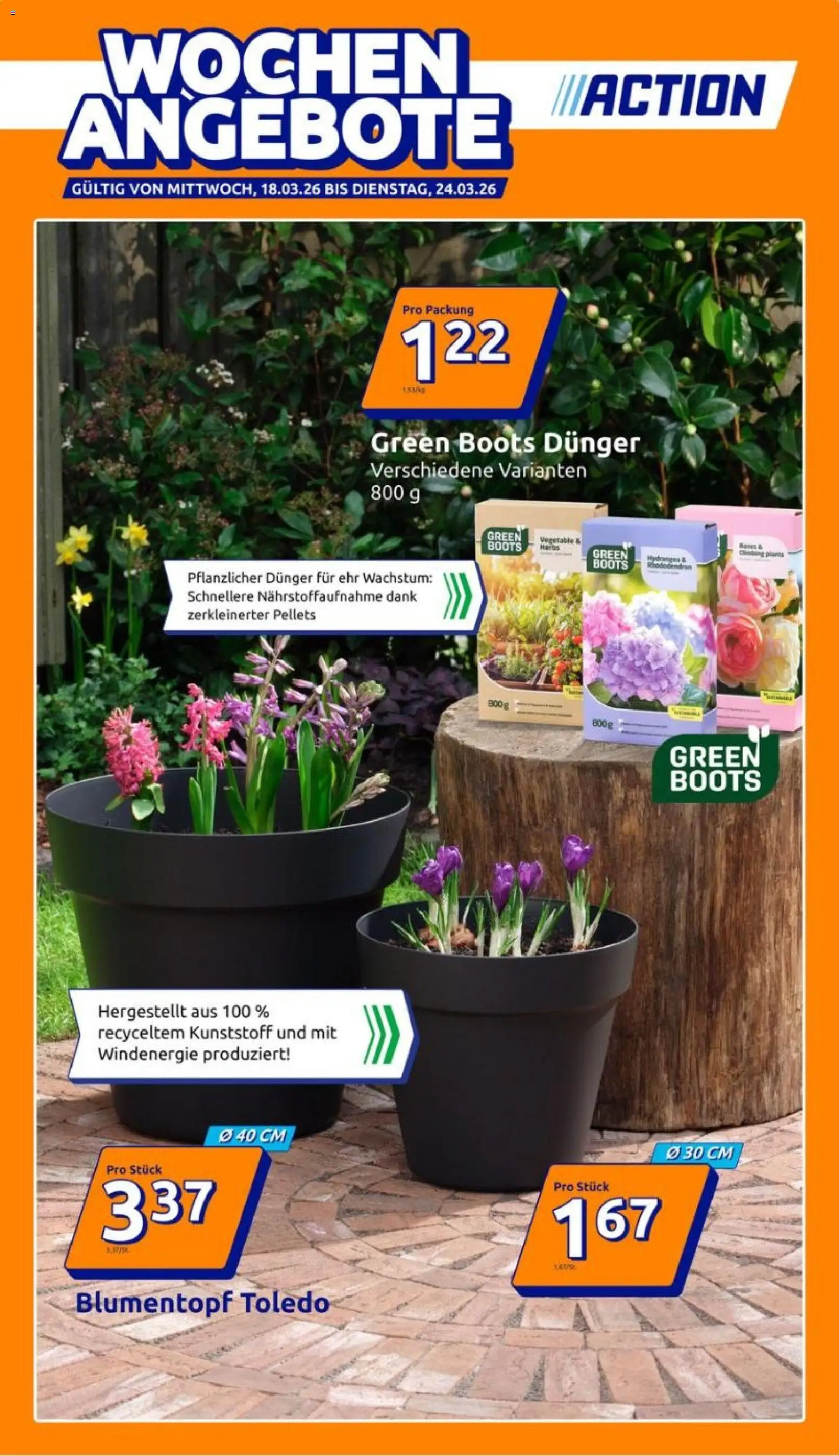Action Prospekt – gültig ab 18.03.2026 | Seite: 1 | Produkte: Blumentopf