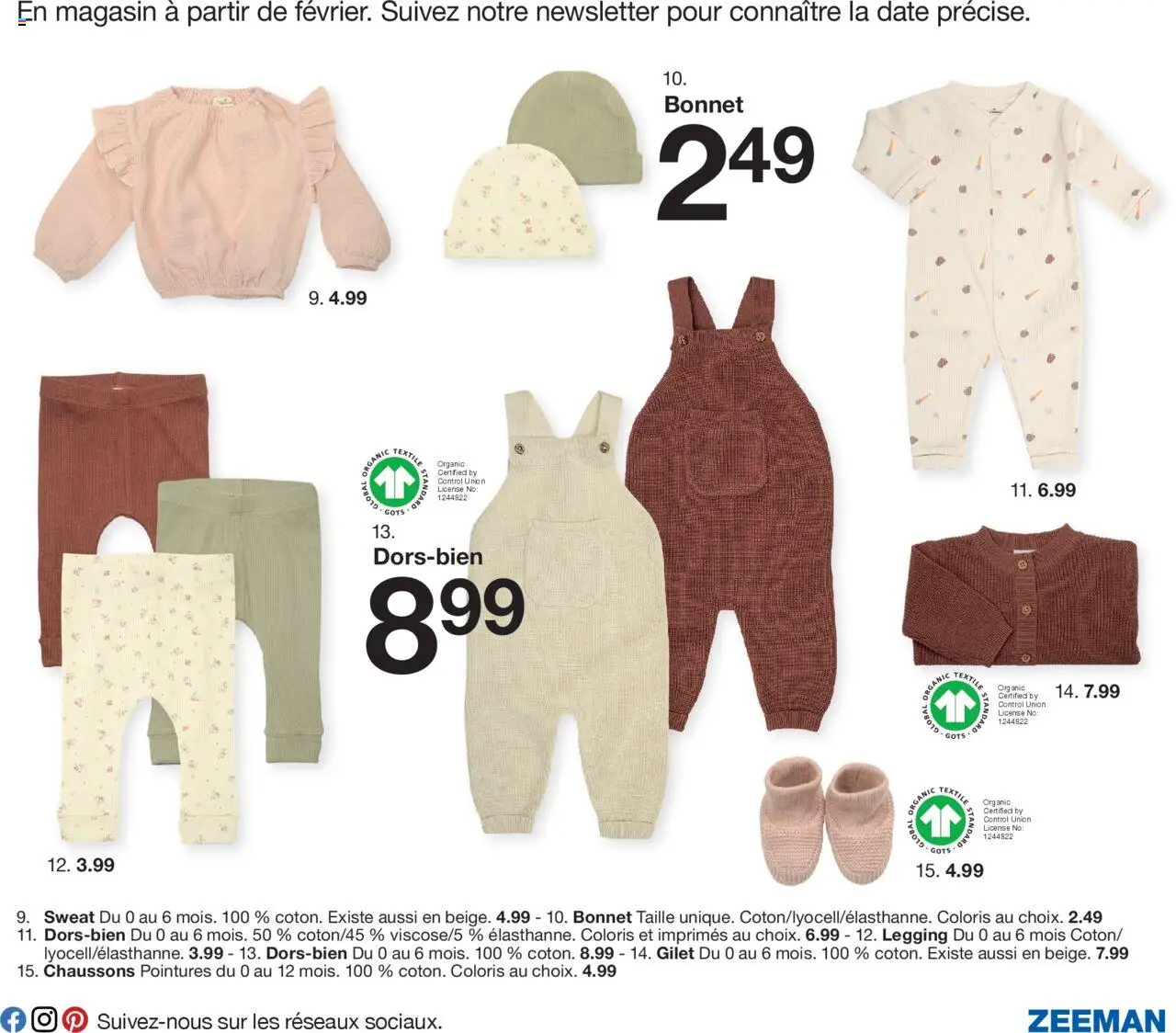  | Page: 5 | Produits: Bonnet, Gilet, Chaussons