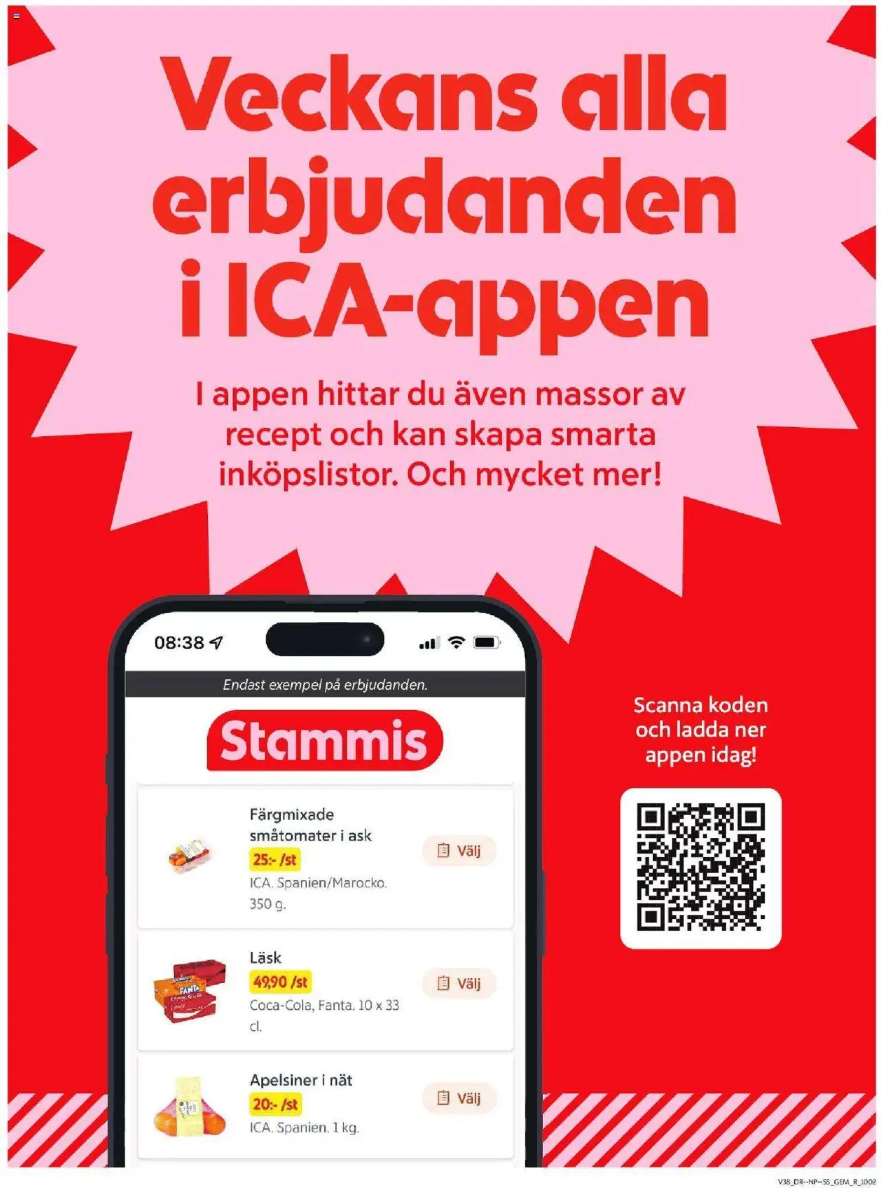 ICA Supermarket reklamblad aktuell från 15.09.2025 | Sida: 7 | Produkter: Gem, Apelsiner