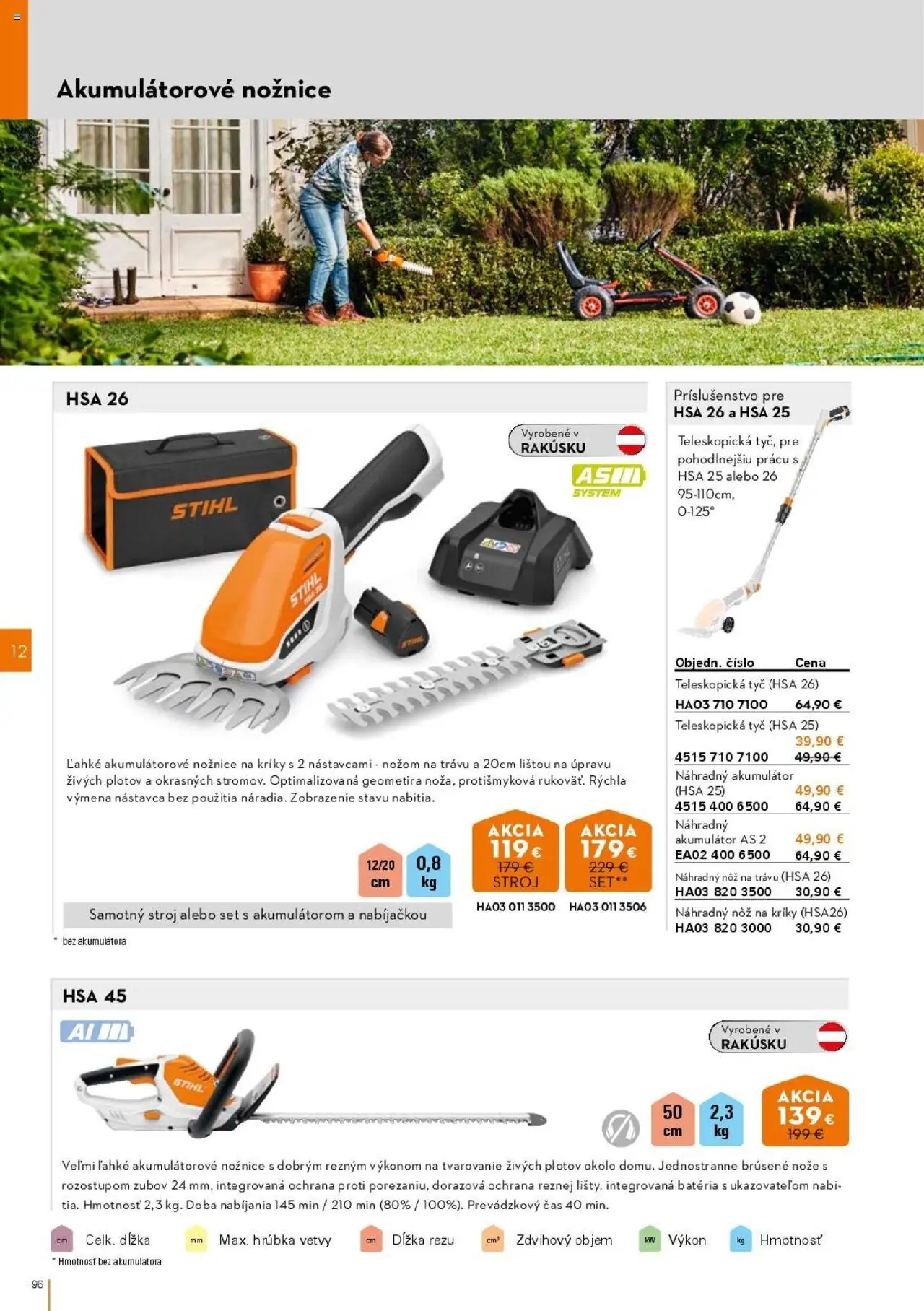 Nové STIHL akcie – leták je platný od 01.04.2025 | Strana: 96 | Produkty: Akumulátor, Batéria
