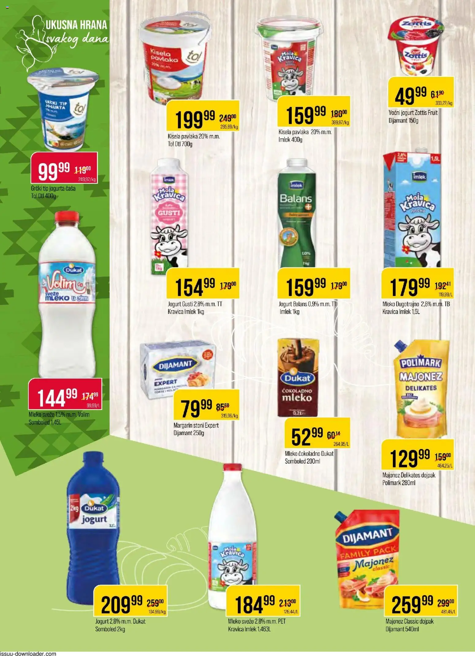 Metalac Proleter katalog - važi od 28.01.2026 | Strana: 4 | Proizvode: Majonez, Kisela pavlaka, Margarin, Mleko