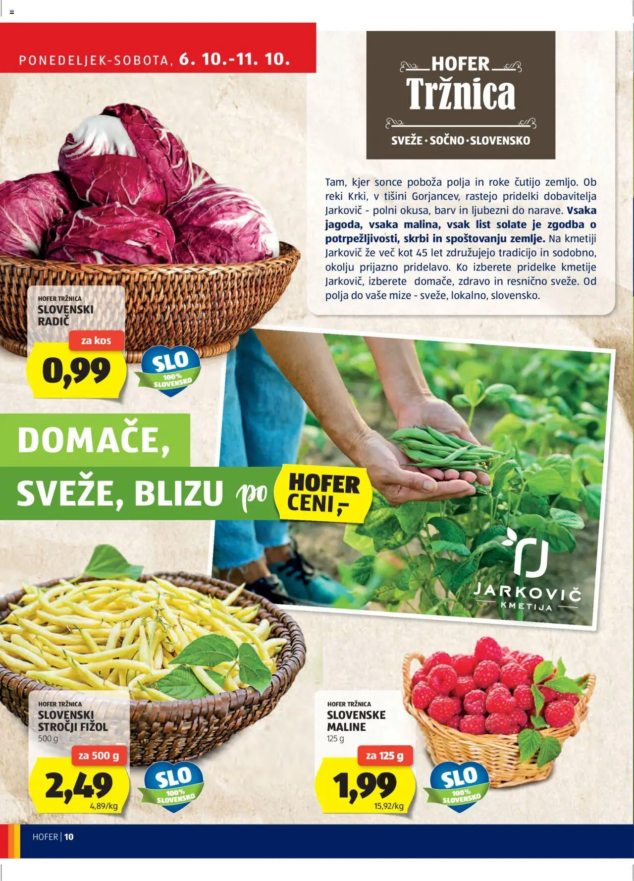 Hofer SI katalog | vrijedi od 02.10.2025 | Stranica: 10 | Proizvodi: Maline