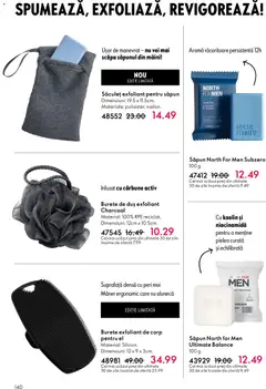 Ofertele Oriflame valabile de la 23.12.2025 | Pagină: 140 | Produse: Exfoliant, Mâner, Duș, Burete