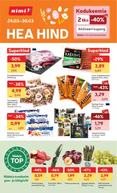 Rimi kliendilehe eelvaade alates 24.03.2026