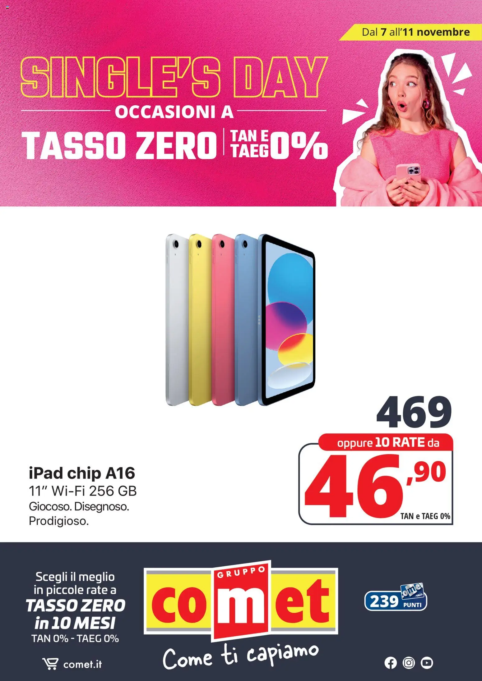 Volantino Comet del 07.11.2025 | Pagina: 18 | Prodotti: Ipad