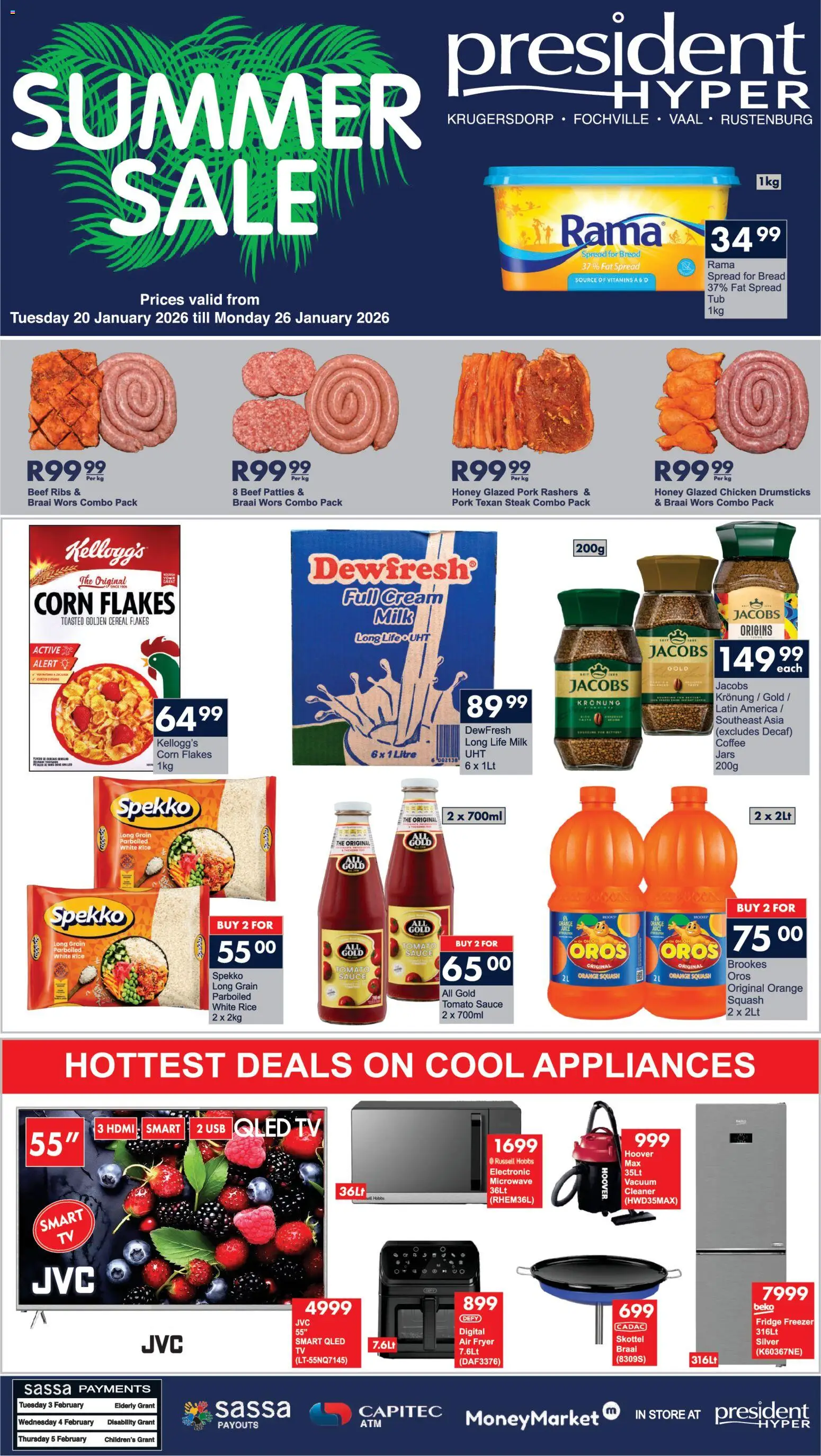 New President Hyper catalogue – valid from 20.01.2026 | Page: 1 | Products: Vitamins, Air fryer, Coffee, Cream