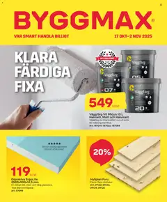 ByggMax - erbjudanden - Förhandsvisning av reklamblad från butik ByggMax aktuell från 17.10.2025