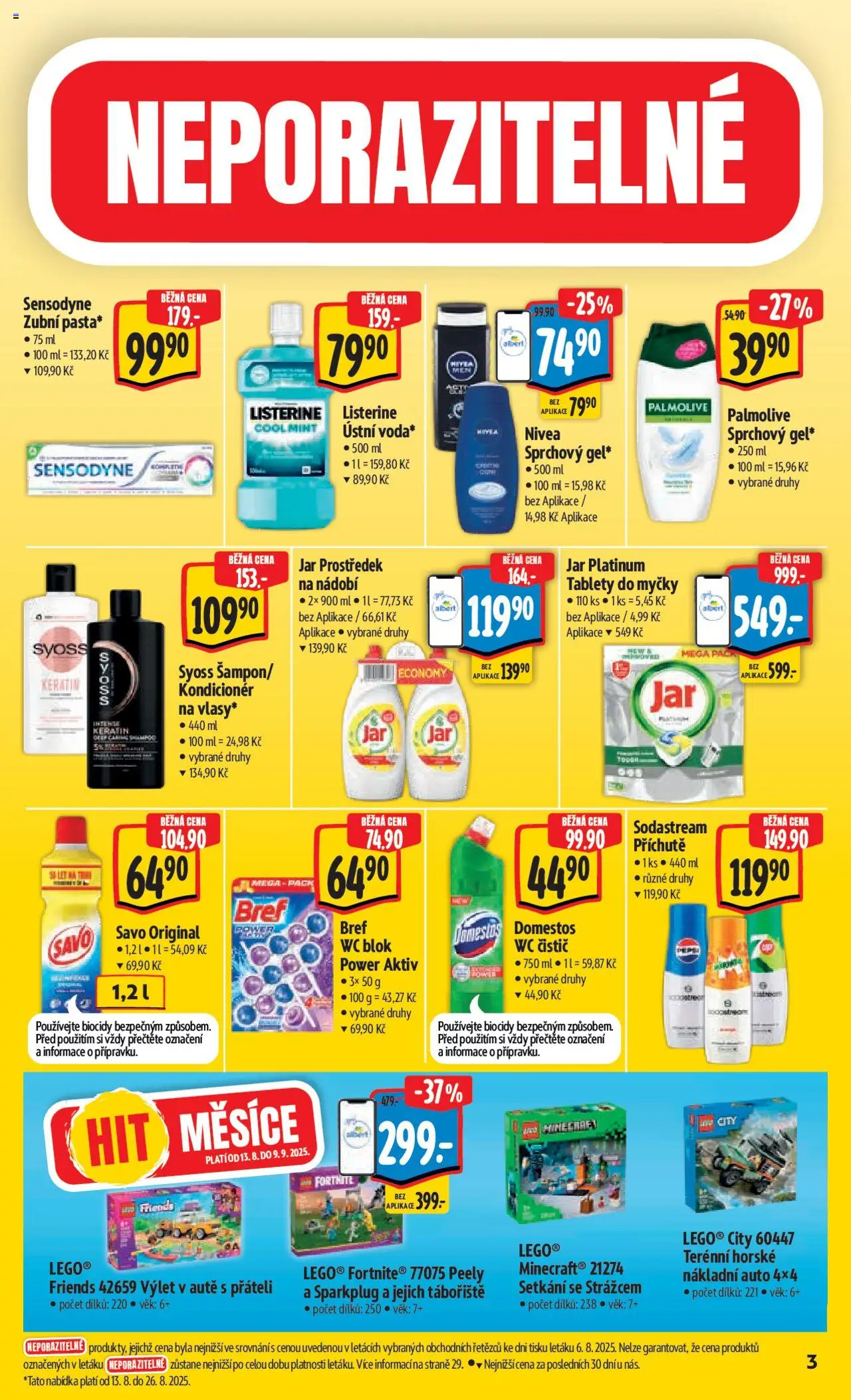 Albert leták - Hypermarket od 13.08.2025 | Strana: 7 | Produkty: Blok, Listerine, Wc, Jar