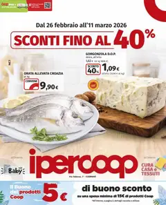 Anteprima del volantino Ipercoop Cuorgnè catalogo valido a partire dal 26.02.2026