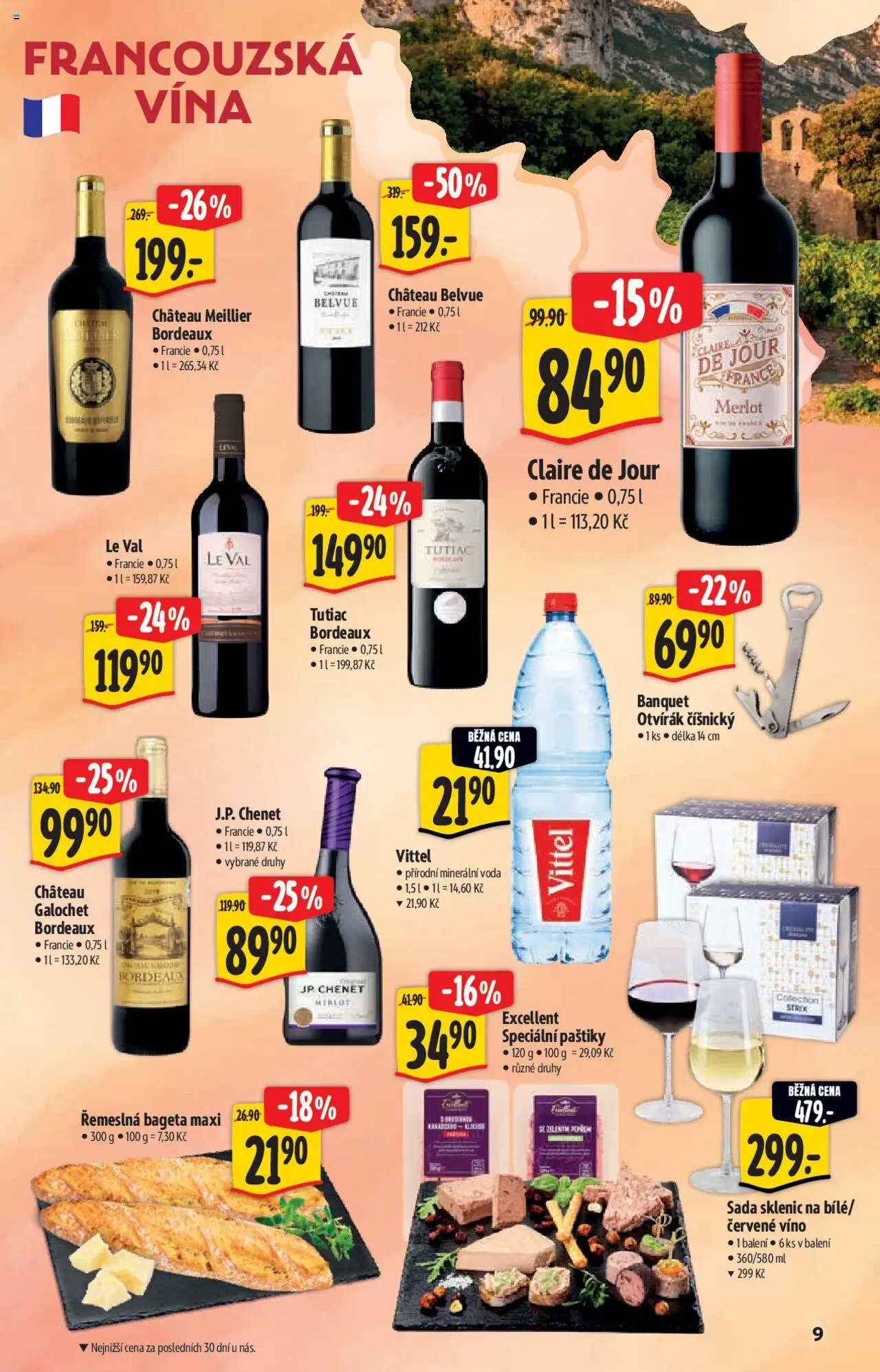 Albert katalog - Hypermarket od 10.09.2025 | Strana: 9 | Produkty: Voda, Merlot, Otvírák, Minerální voda