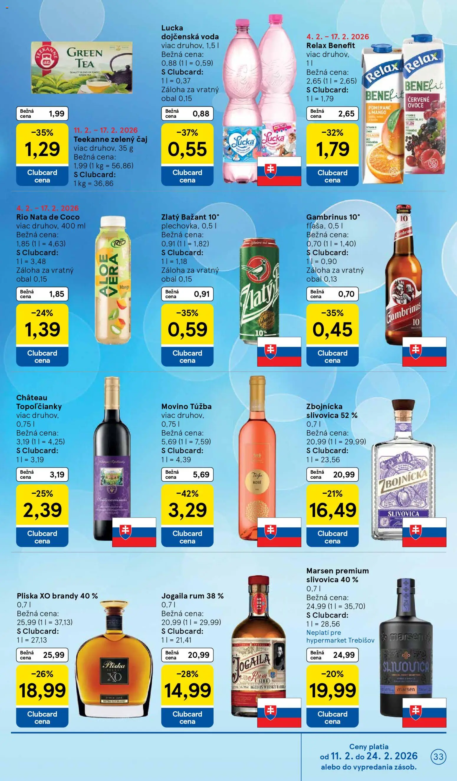 Nové Tesco akcie – leták je platný od 11.02.2026 | Strana: 33