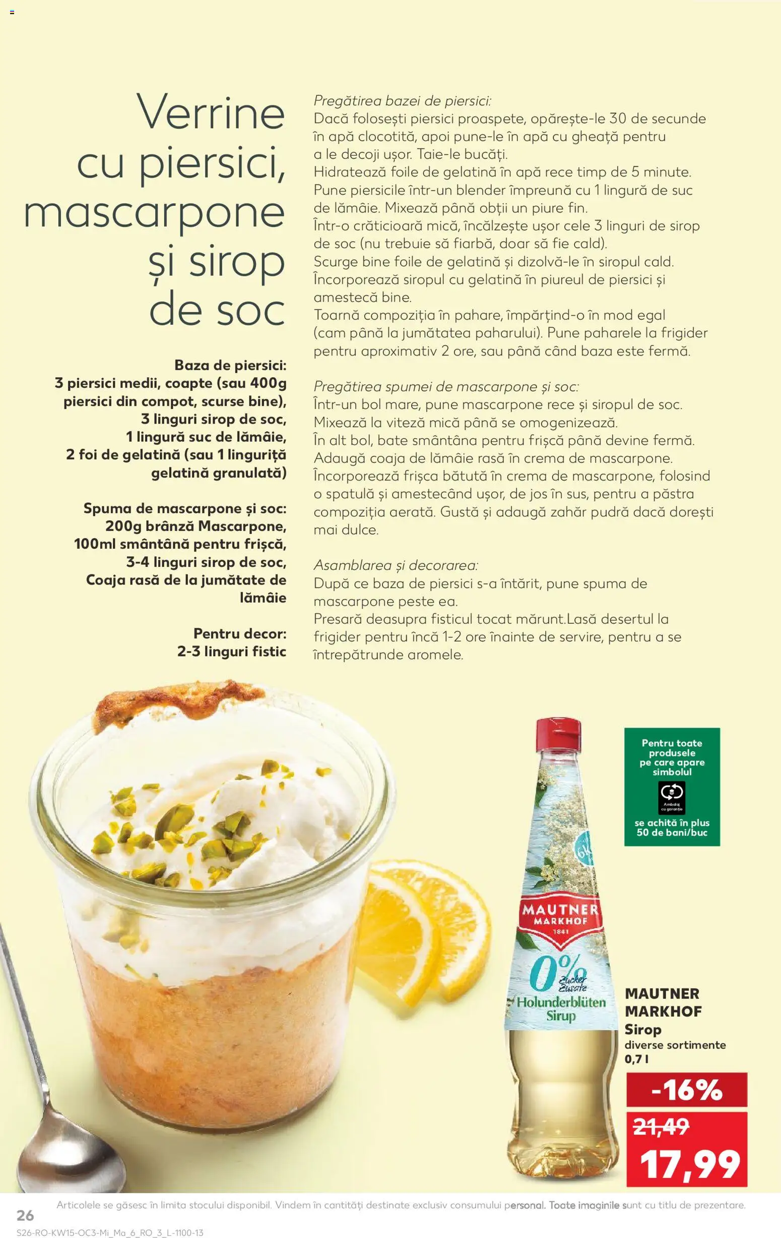 Kaufland RO akciós ujság - amely érvényes a következő dátumtól: 08.04.2026 | Oldal: 26 | Termékek: Mascarpone