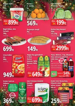 Reál Bevásárló hétvége - Kisalföld - amely érvényes a következő dátumtól: 18.12.2025 | Oldal: 2 | Termékek: Gyümölcslé, Fejes káposzta, Doboz, Narancs