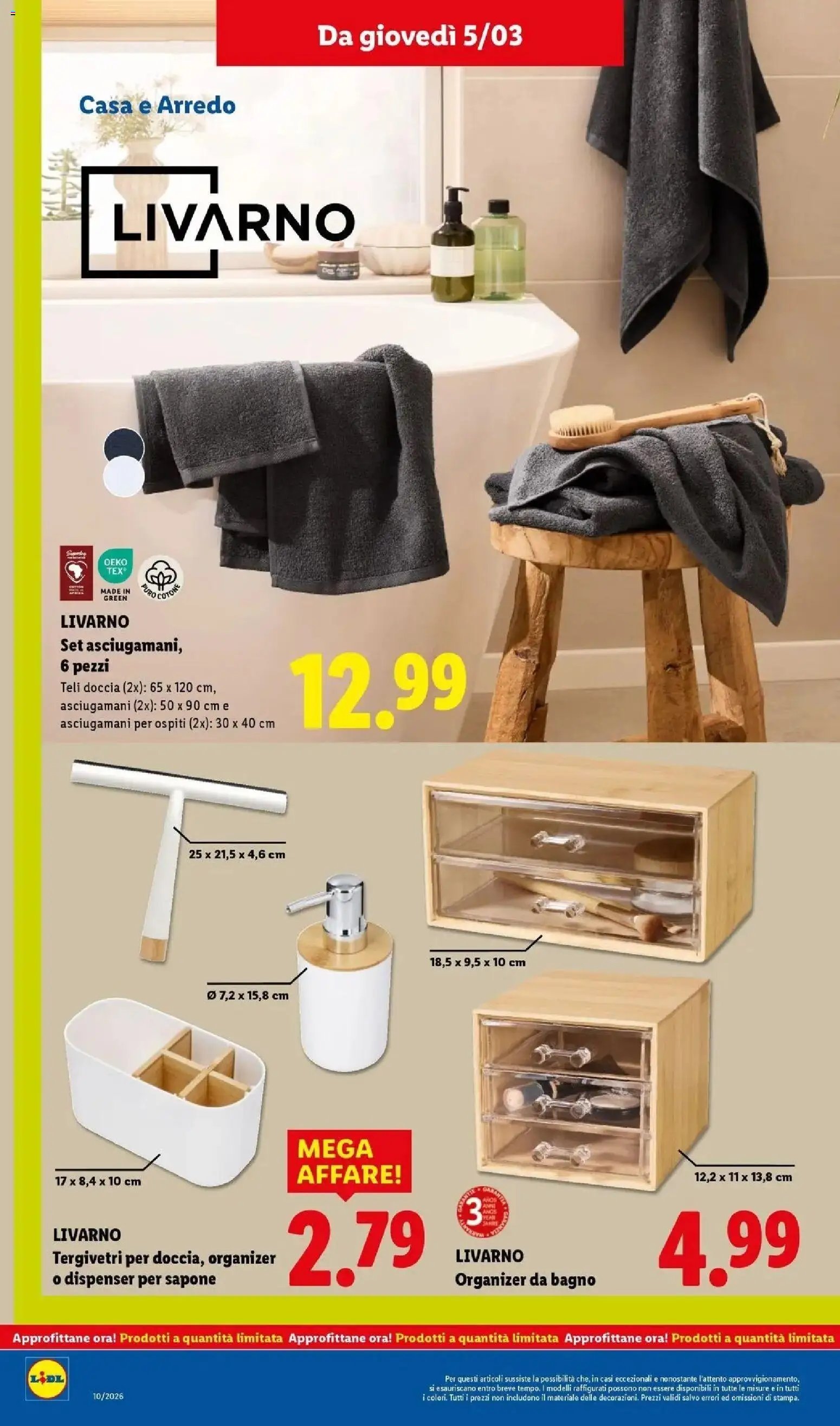 Volantino Lidl del 01.03.2026 | Pagina: 50 | Prodotti: Sapone, Bagno, Doccia