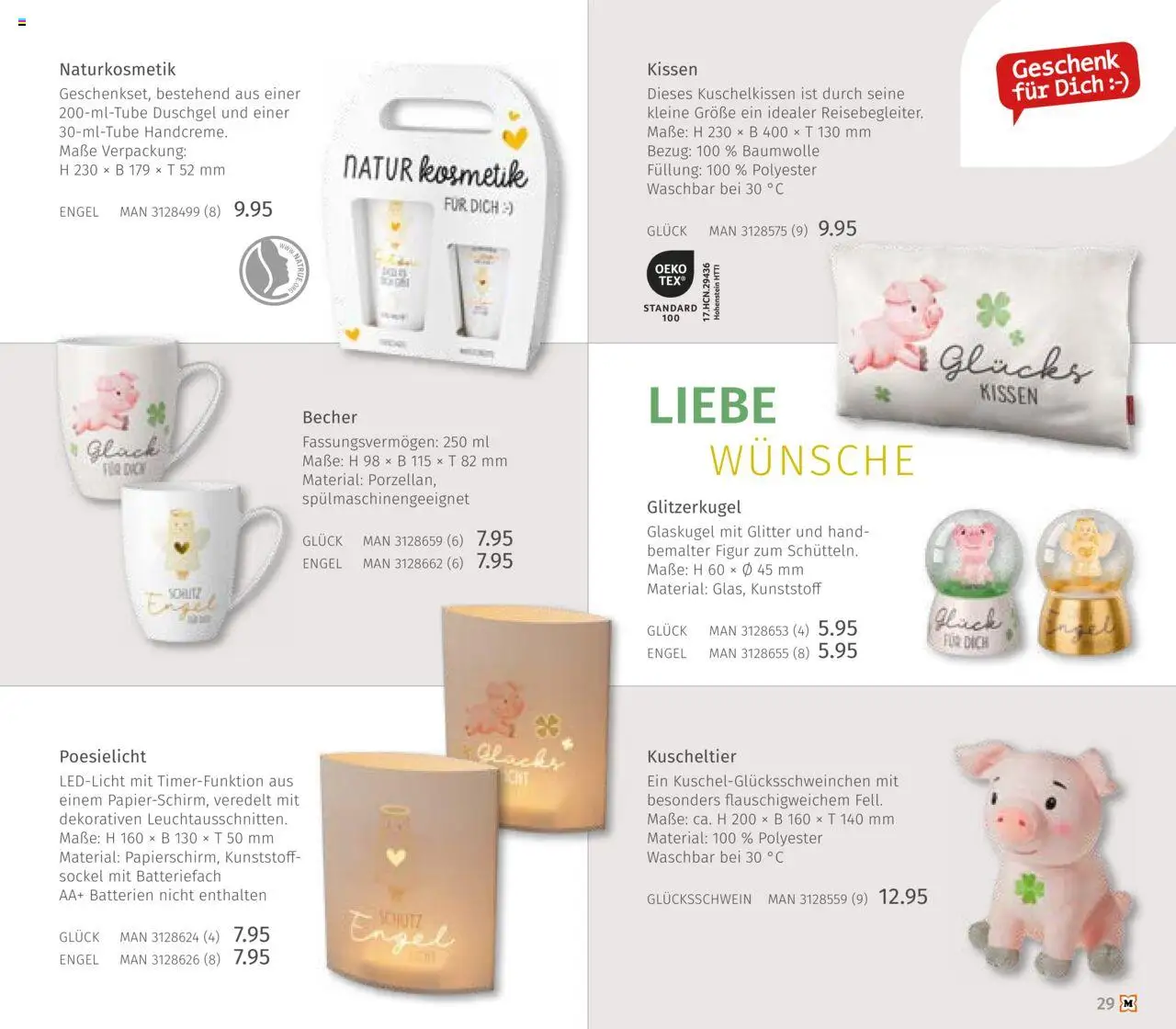 Müller Haushaltskatalog – gültig ab 03.10.2025 | Seite: 29 | Produkte: Kissen, Batterien, Duschgel