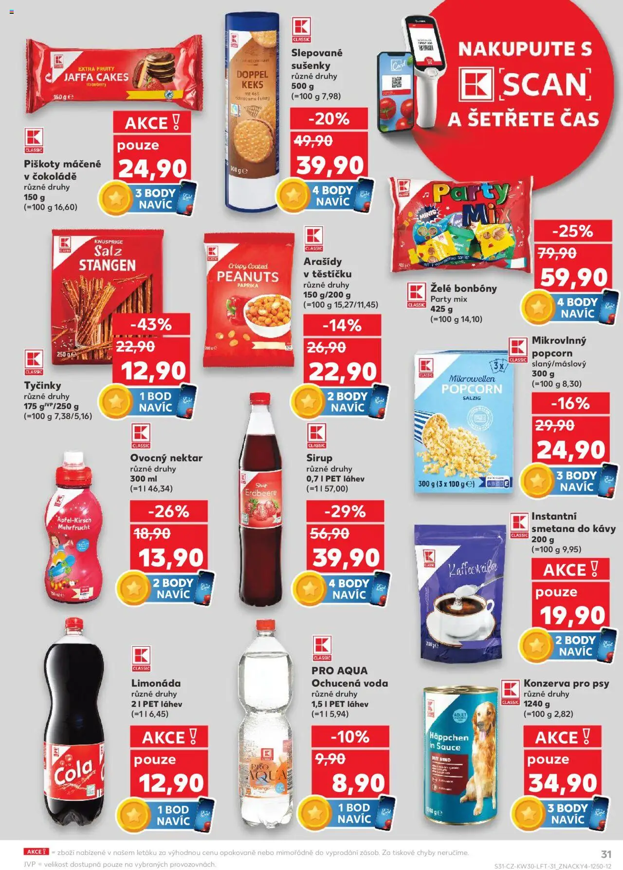 Kaufland leták - Praha 8 od 23.07.2025 | Strana: 31 | Produkty: Cookies, Jelly beans, Popcorn, Cola