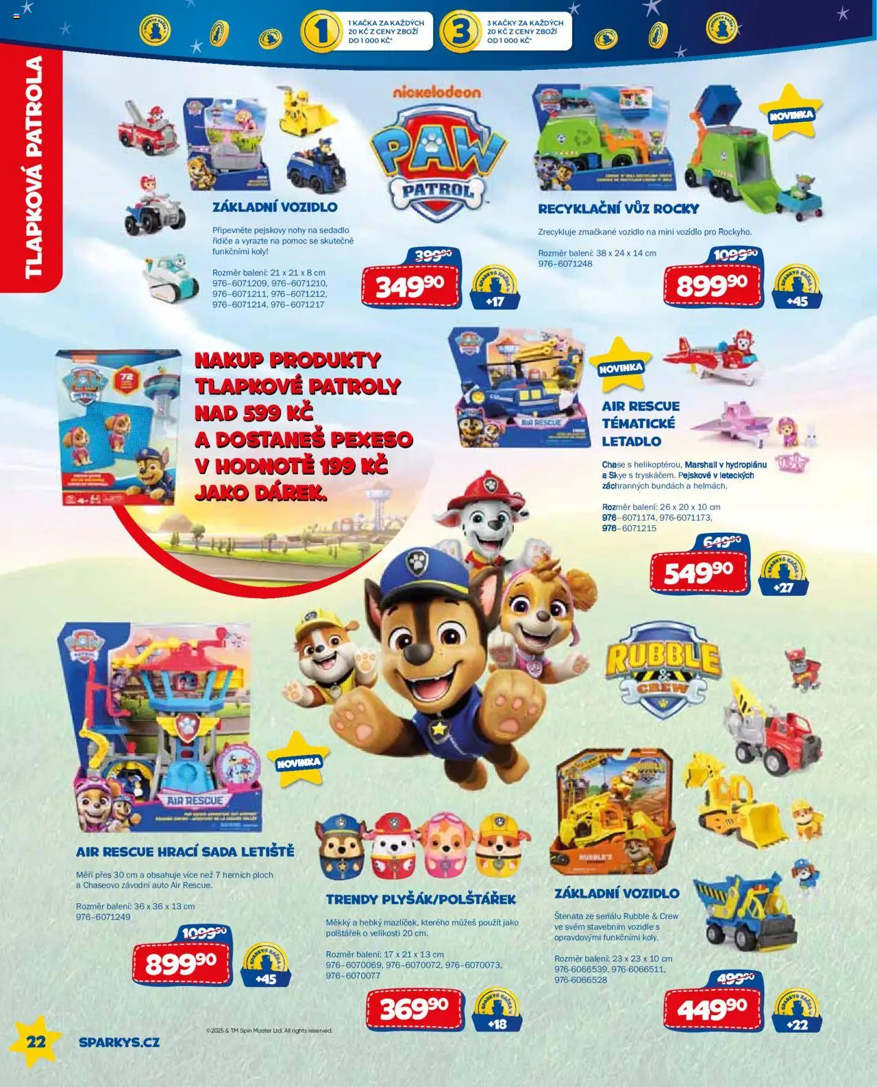 Sparkys katalog léto 2025 od 01.01.2025 | Strana: 22 | Produkty: Tlapková patrola