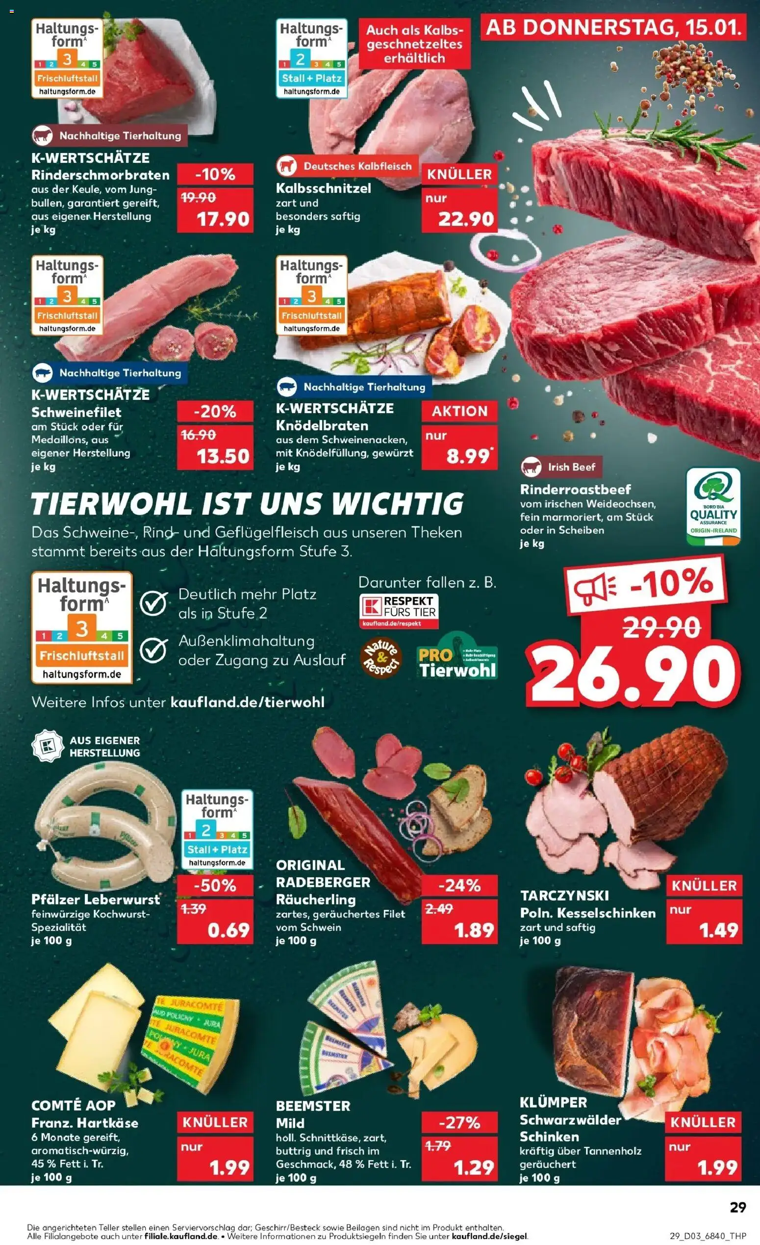 Kaufland prospekt Holzminden	 – gültig ab 19.01.2026 | Seite: 29 | Produkte: Jura, Schweinefilet, Schinken