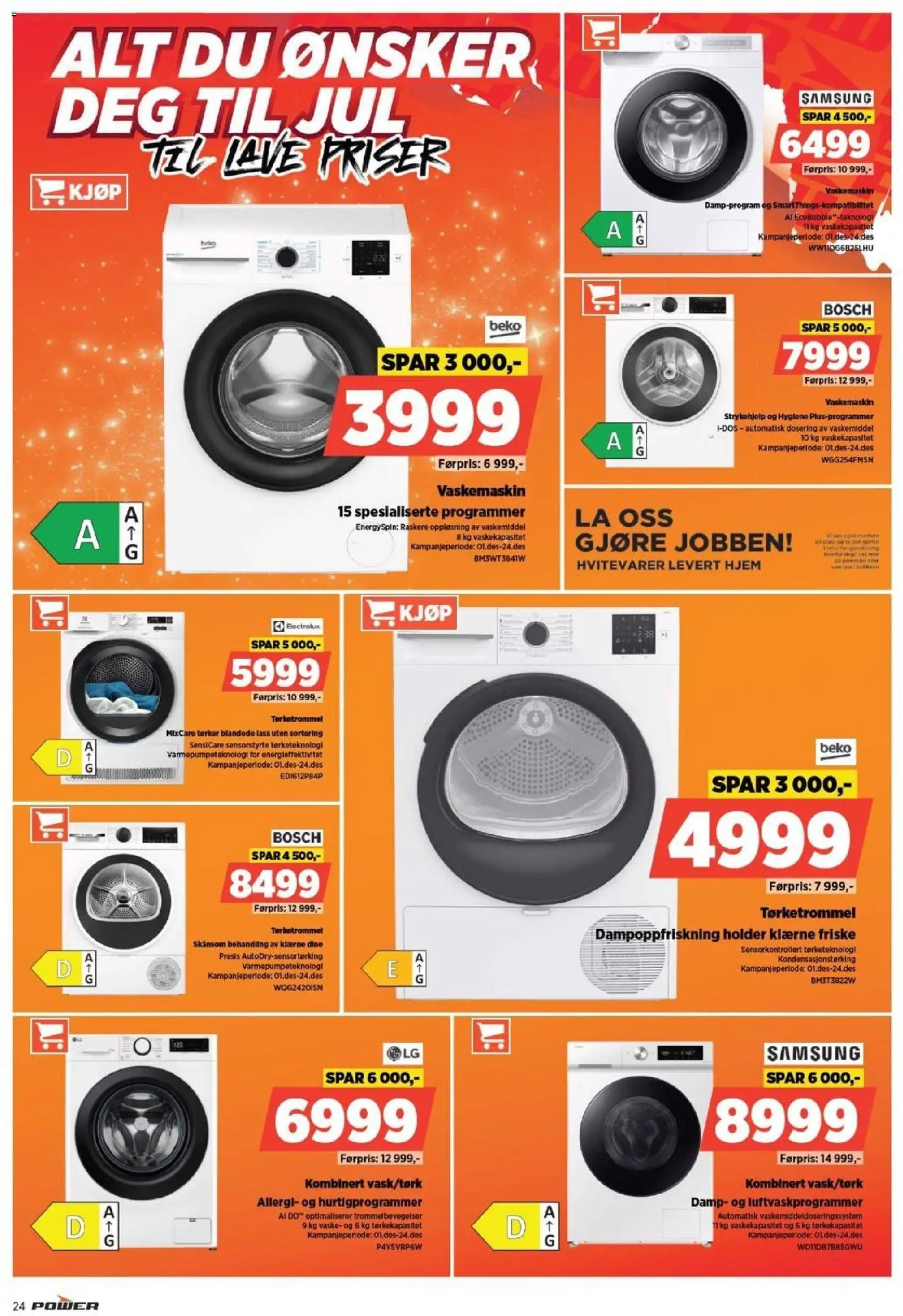 {H1} | Side: 24 | Produkter: Vaskemiddel, Vaskemaskin, Tørketrommel