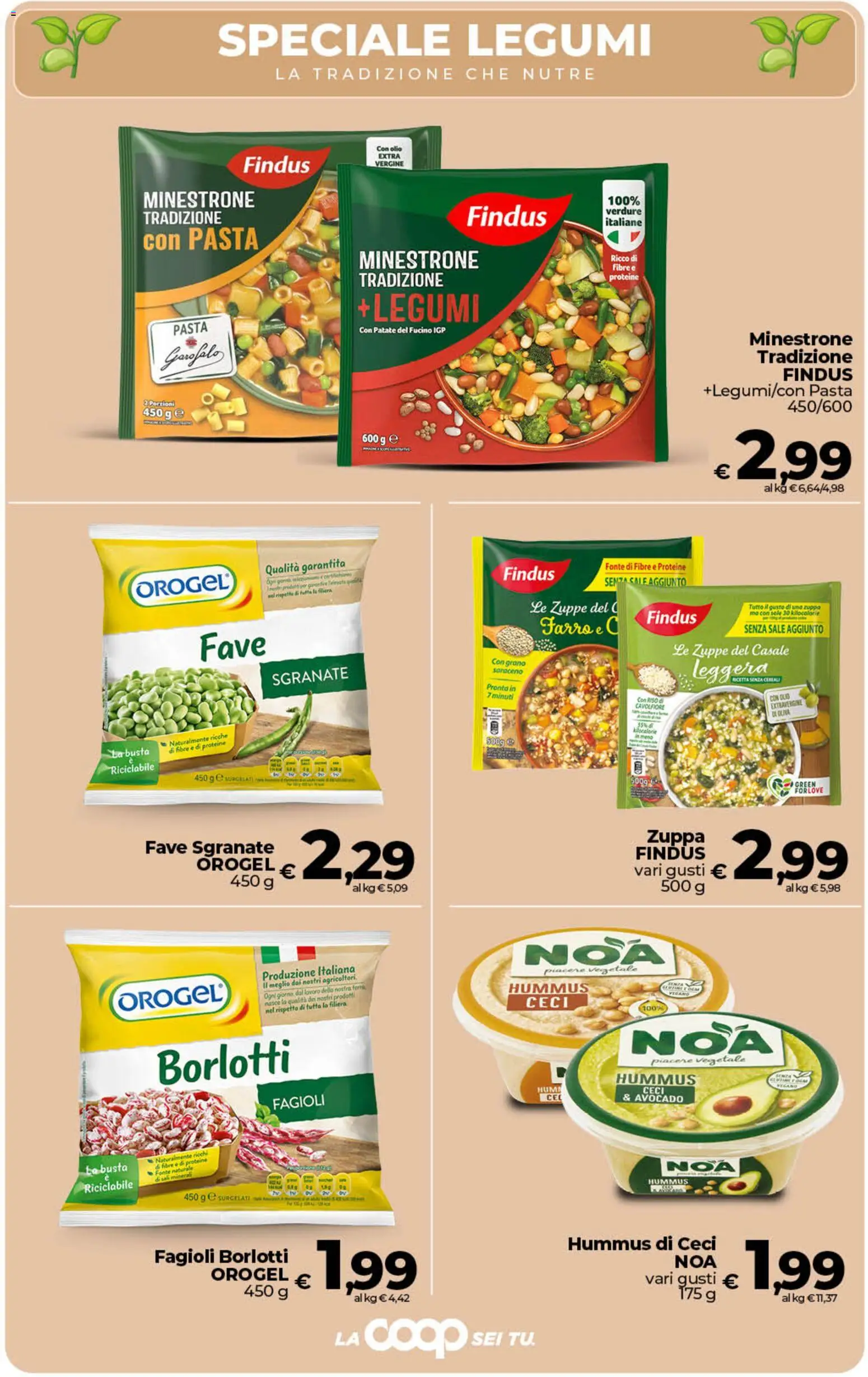 Volantino COOP del 24.02.2026 | Pagina: 21 | Prodotti: Ceci, Patate, Olio, Hummus