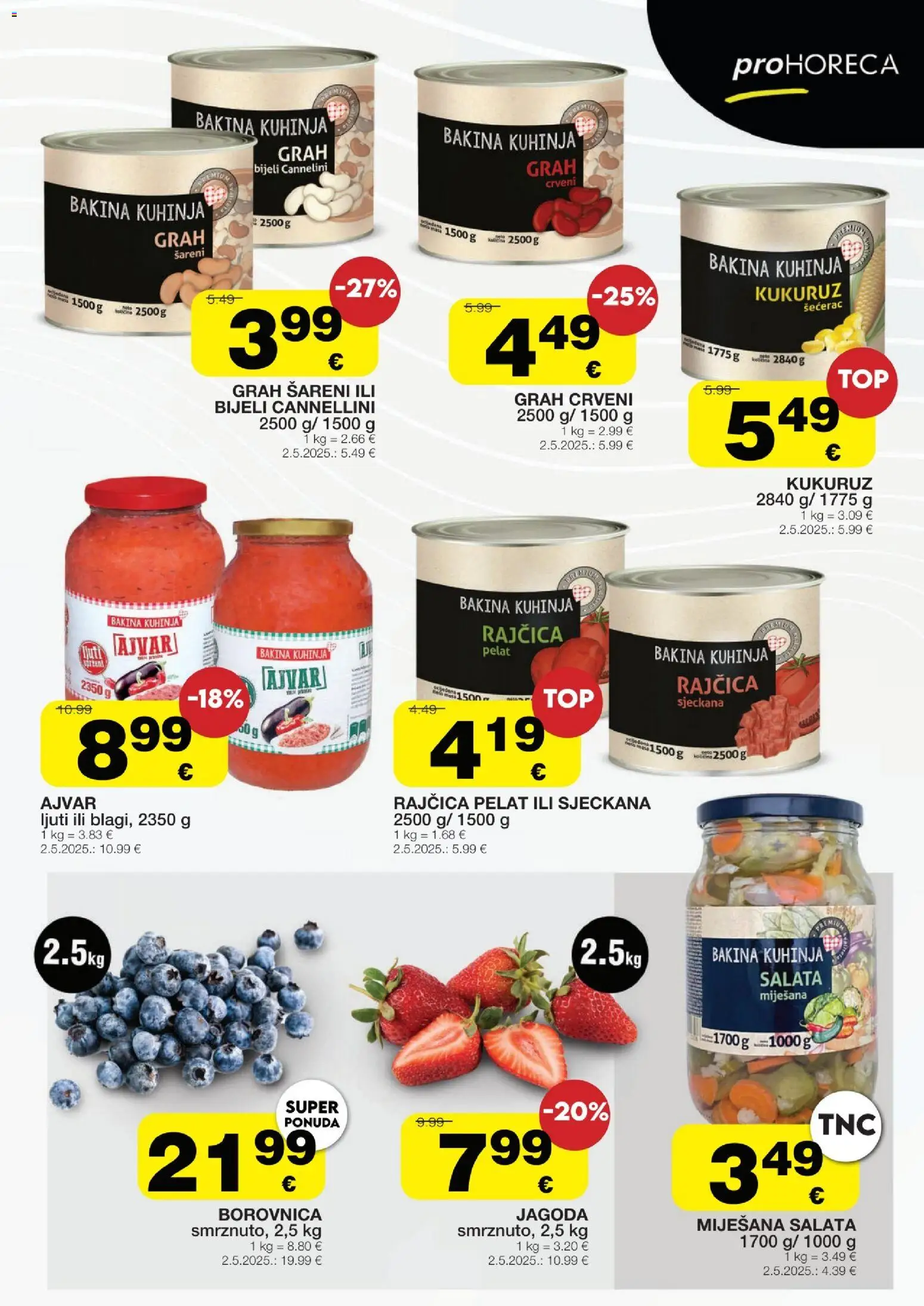 Stanić Diskont katalog | vrijedi od 11.03.2026 | Stranica: 3 | Proizvodi: Grah, Salata, Borovnica, Rajčica