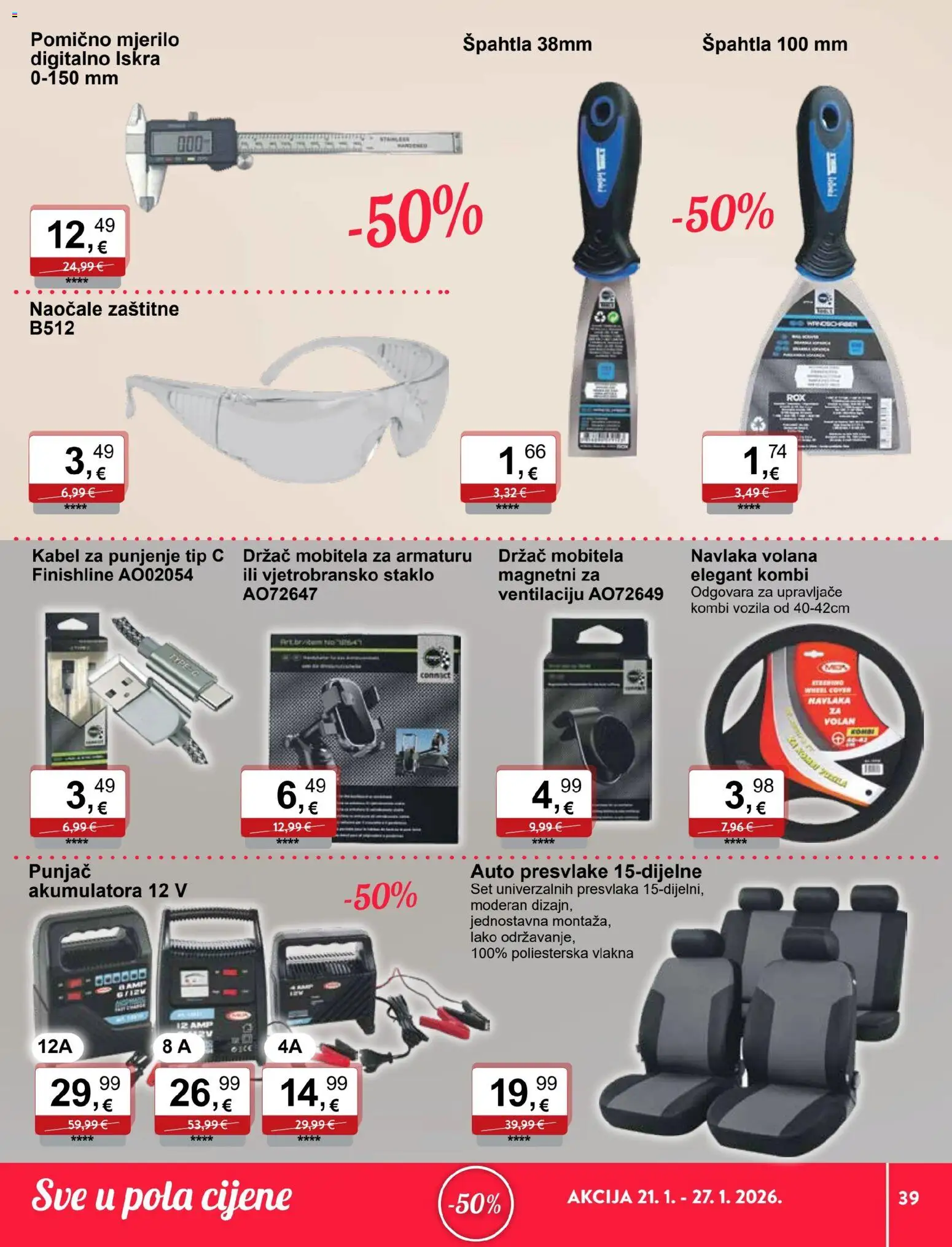 KTC katalog | vrijedi od 21.01.2026 | Stranica: 12 | Proizvodi: Auto presvlake, Naočale, Kabel
