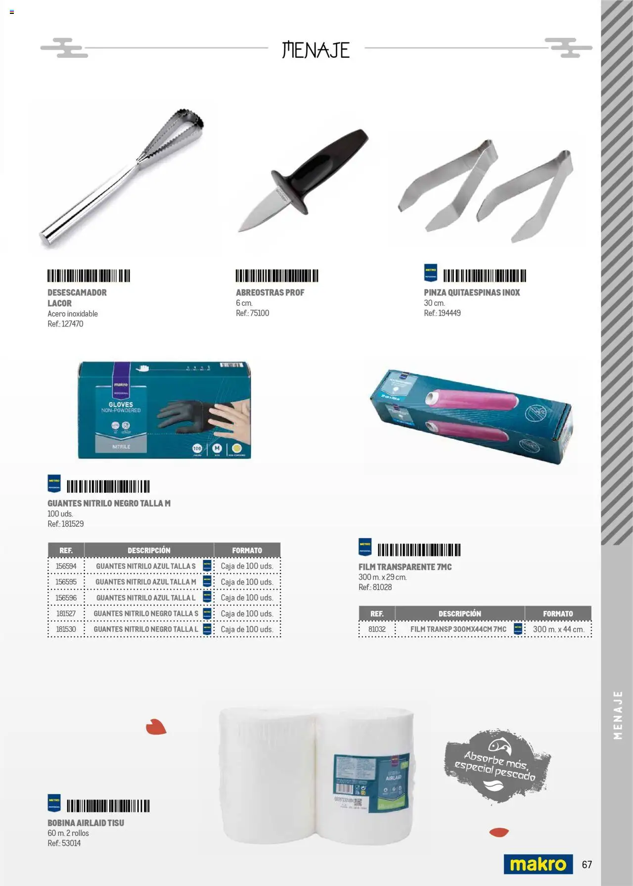 Makro - Cocina fusión asiática Canarias │ válido desde el 04.06.2025 | Página: 67 | Productos: Pescado, Guantes, Caja