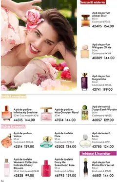 Ofertele Oriflame valabile de la 21.01.2026 | Pagină: 56 | Produse: Toaletă, Parfum, Apă de toaletă, Apă