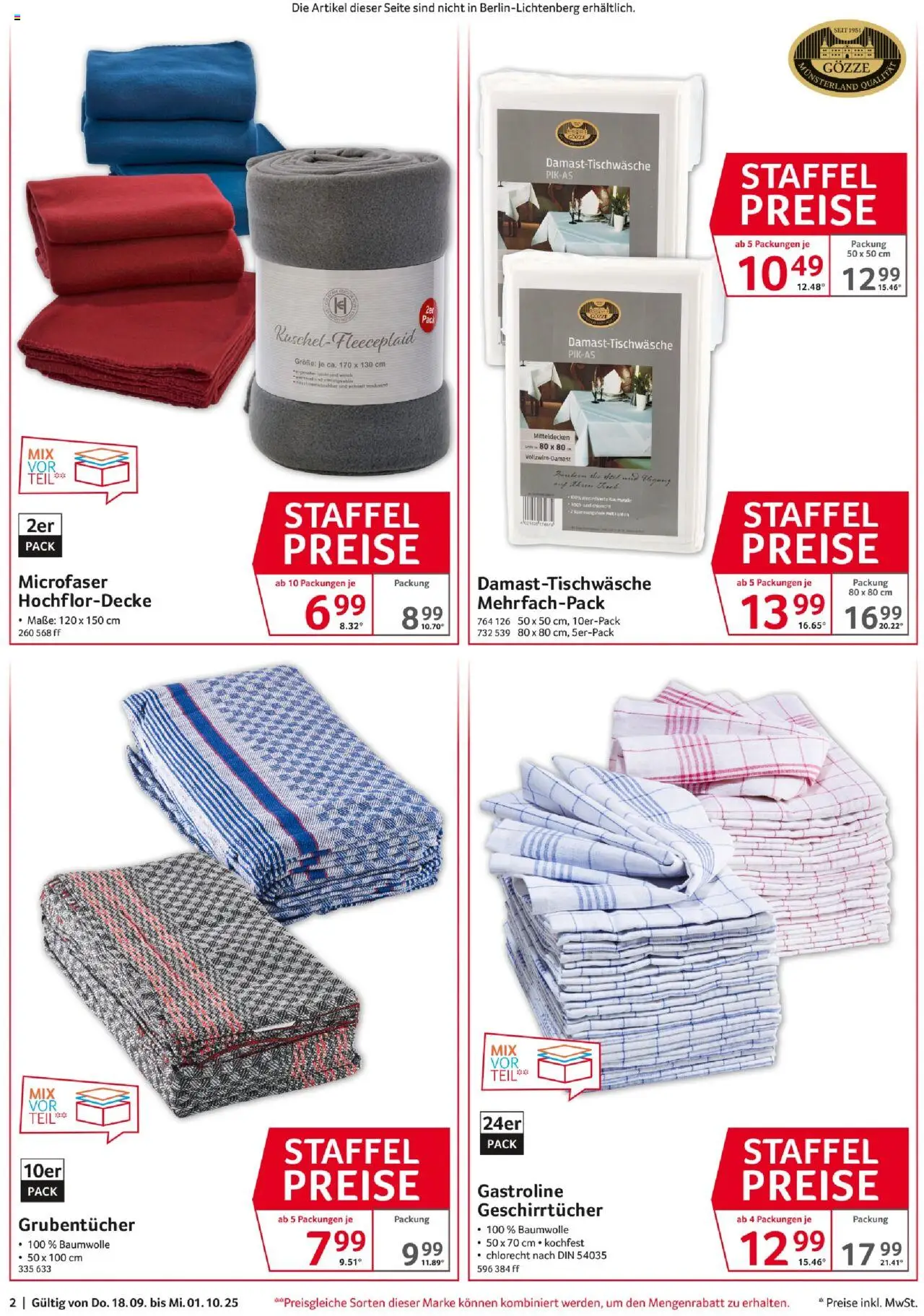Selgros Staffelpreise – gültig ab 18.09.2025 | Seite: 2