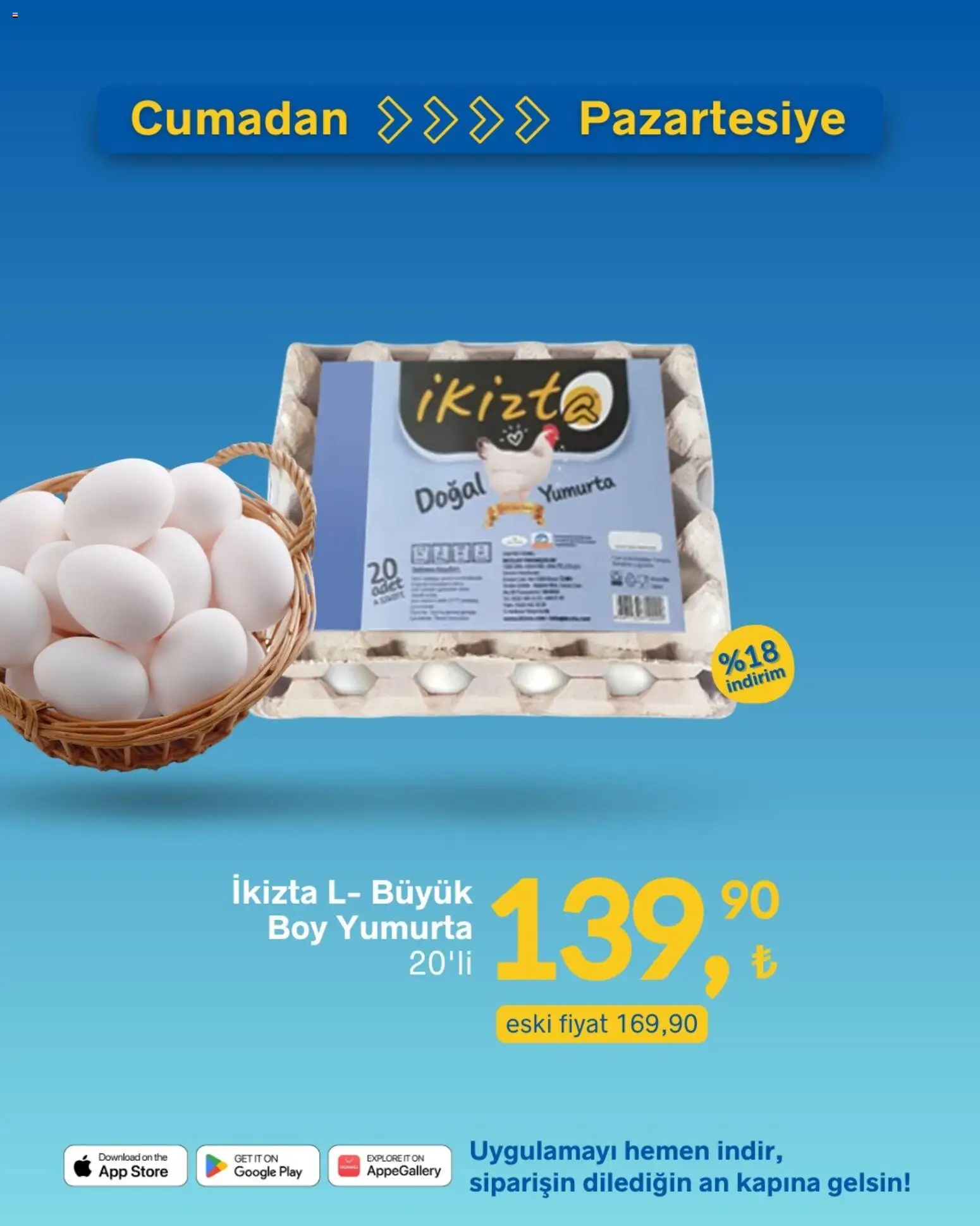 Gürmar Cumadan Pazartesiye - 30.01.2026 tarihinden itibaren geçerlidir | Sayfa: 8 | Ürünler: Yumurta