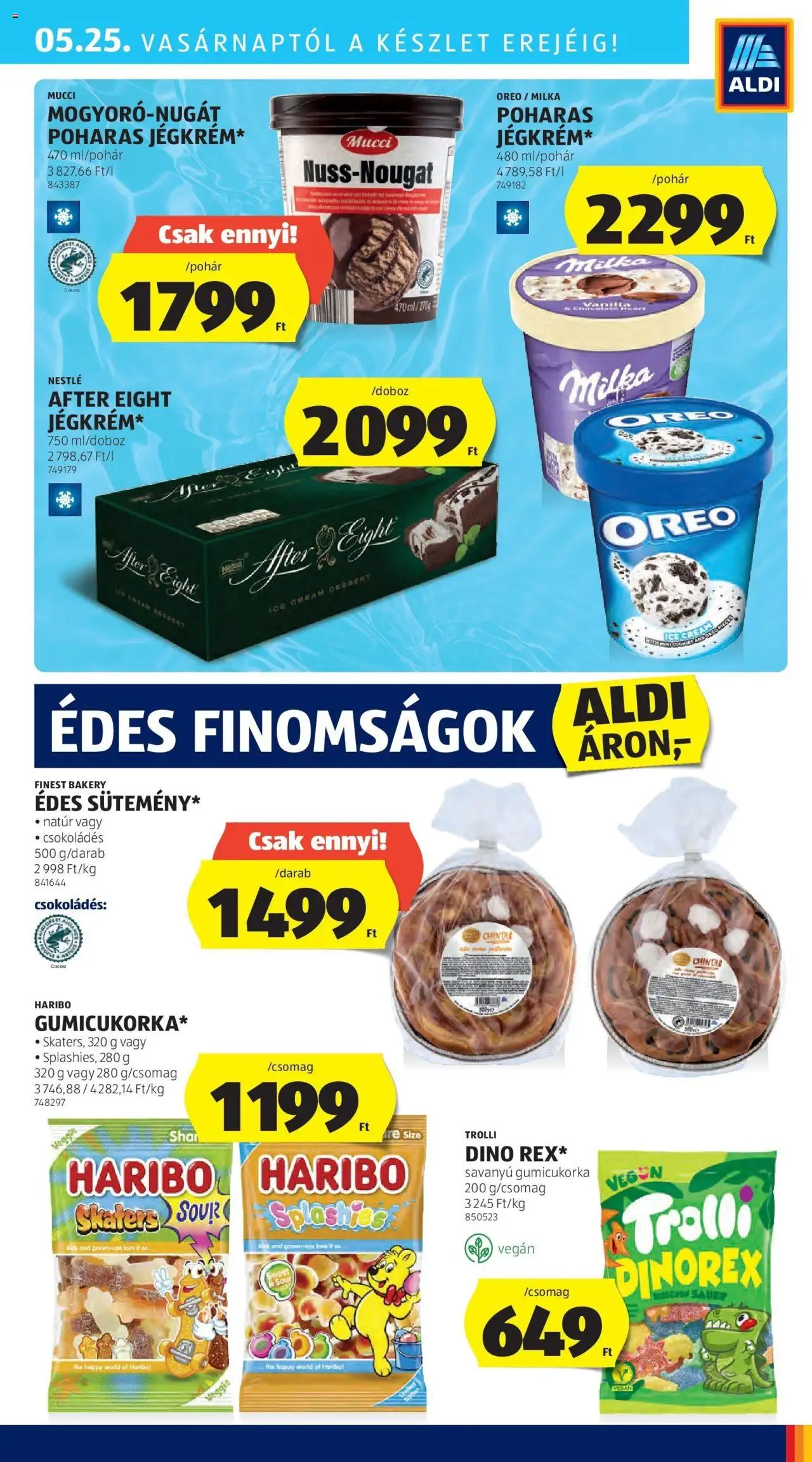 Aldi akciós ujság - amely érvényes a következő dátumtól: 29.05.2025 | Oldal: 37 | Termékek: Vegán, Jégkrém, Só