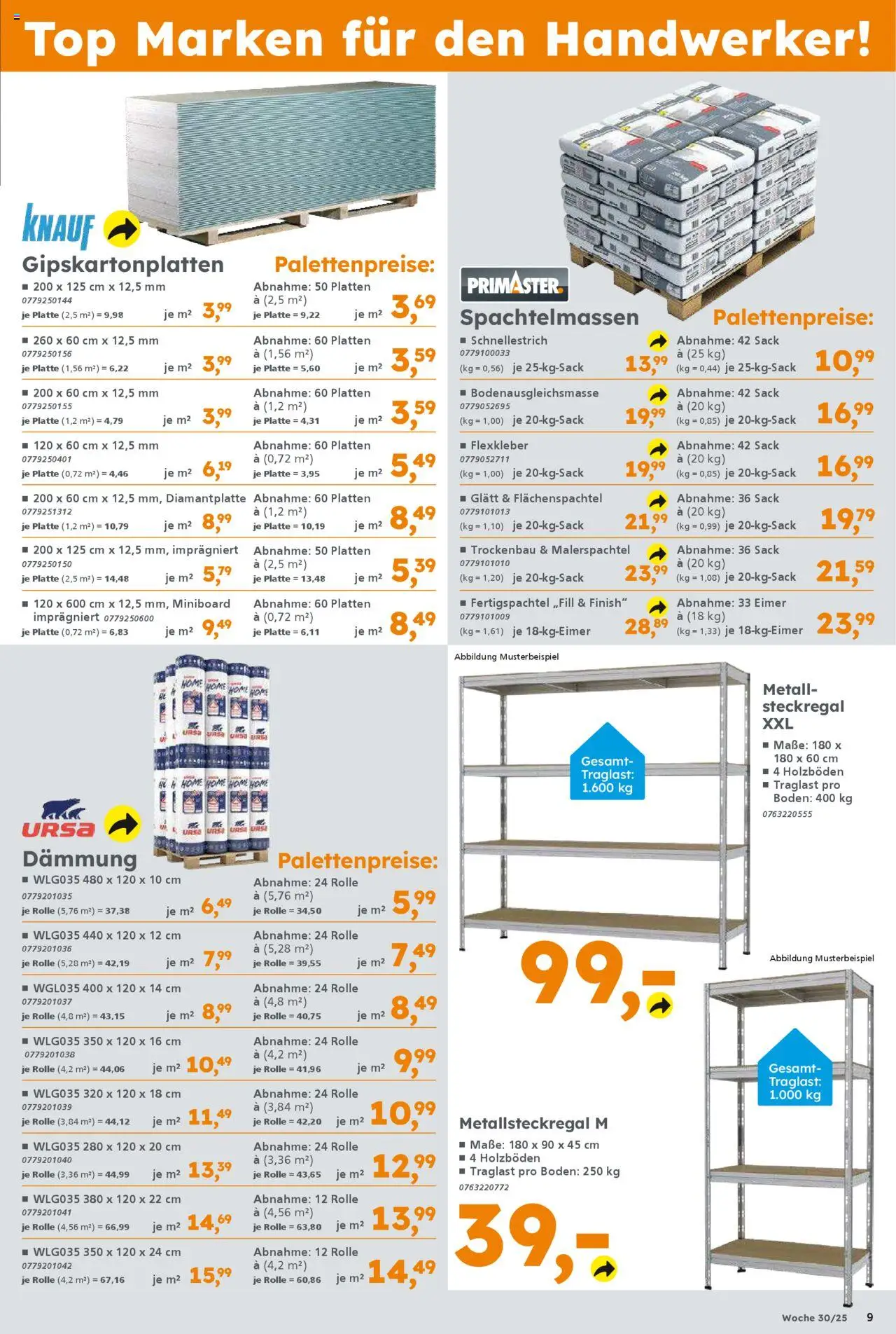 Globus Baumarkt Prospekt 	 - gültig ab dem 21.07.2025 | Seite: 9 | Produkte: Top, Finish