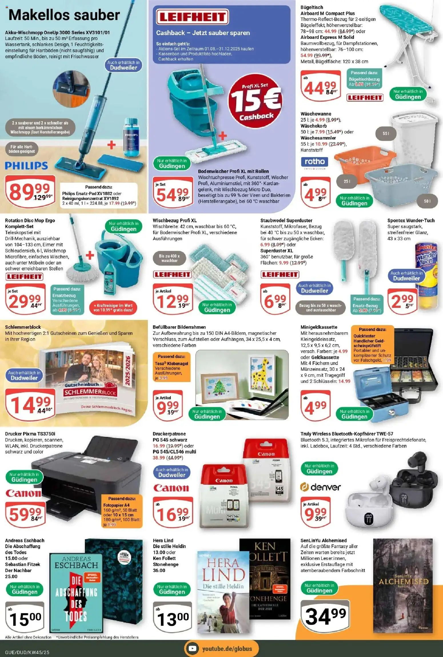 Globus prospekt Saarbrücken-Dudweiler	 (ab 02.11.2025) » Angebote online | Seite: 27 | Produkte: Mikrofon, Philips, Bilderrahmen, Drucker