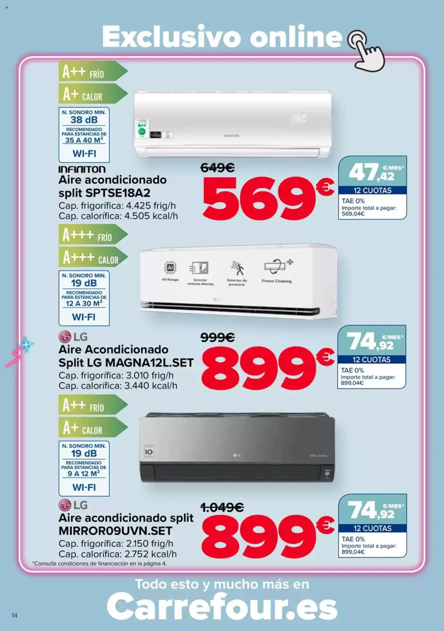 Carrefour Aire Acondicionado │ válido desde el 28.04.2026 | Página: 14 | Productos: Aire acondicionado