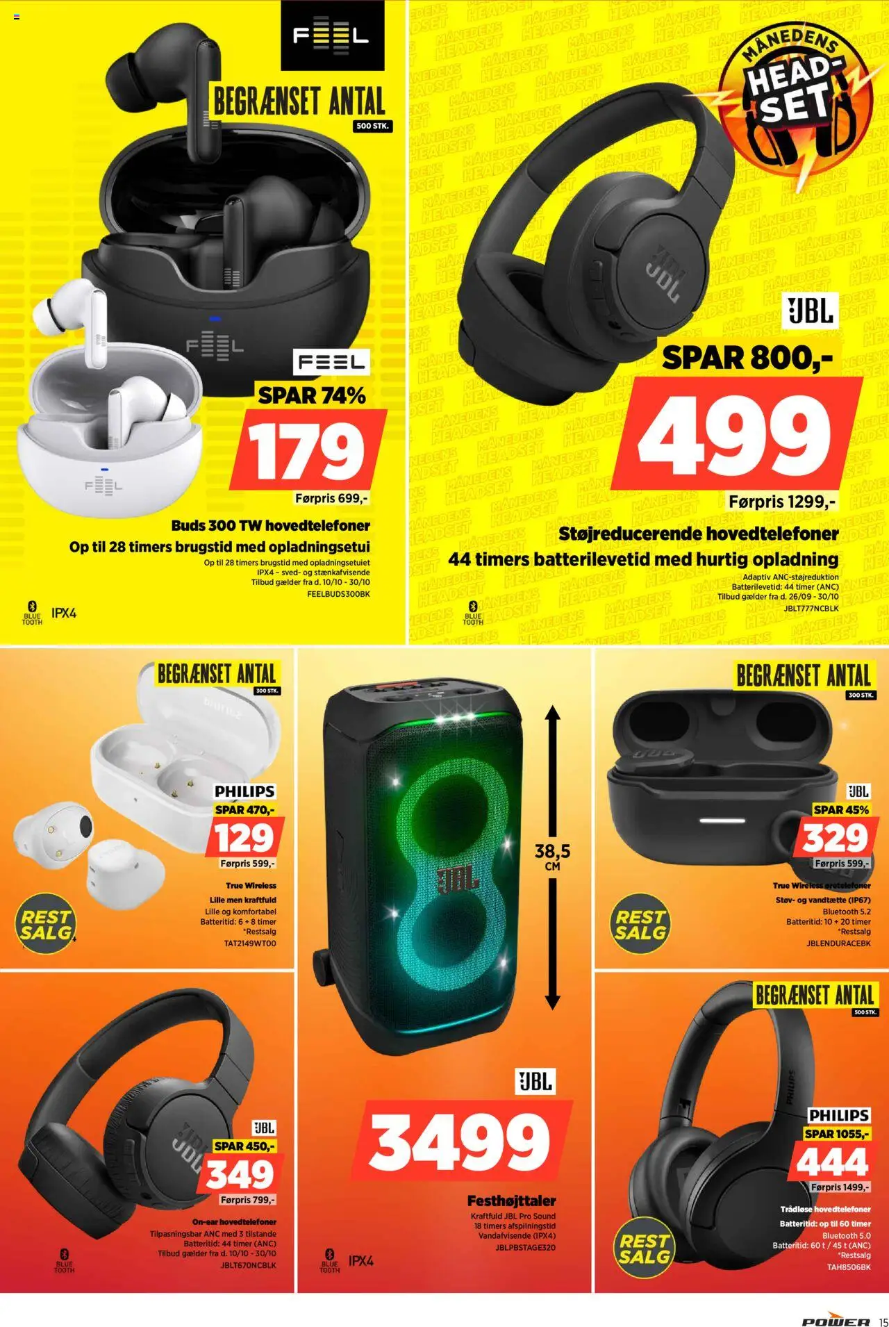 Power tilbudsavis – gyldig fra 17.10.2025 | Side: 15 | Produkter: Hovedtelefoner
