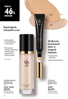 Oriflame catalog 13 2025 – valabil de la 10.09.2025 | Pagină: 50 | Produse: Serum, Bază de machiaj, Machiaj, Concealer