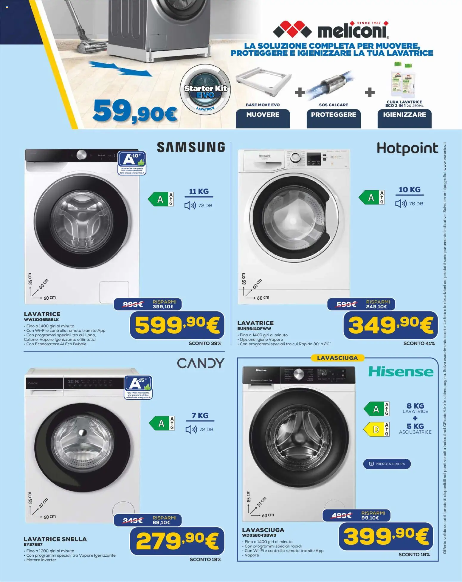 Volantino Euronics del 23.04.2026 | Pagina: 7 | Prodotti: Lavasciuga, Lavatrice, Asciugatrice, Samsung