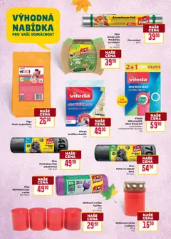 Billa leták - Podzimní nápoje od 10.09.2025 | Strana: 21 | Produkty: Houbička, Nádobí, Svíčka, Alobal