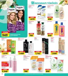 Interspar akciós újság - amely érvényes a következő dátumtól: 23.04.2026 | Oldal: 20 | Termékek: Hajhab, Hajfesték, Sampon, Hajlakk