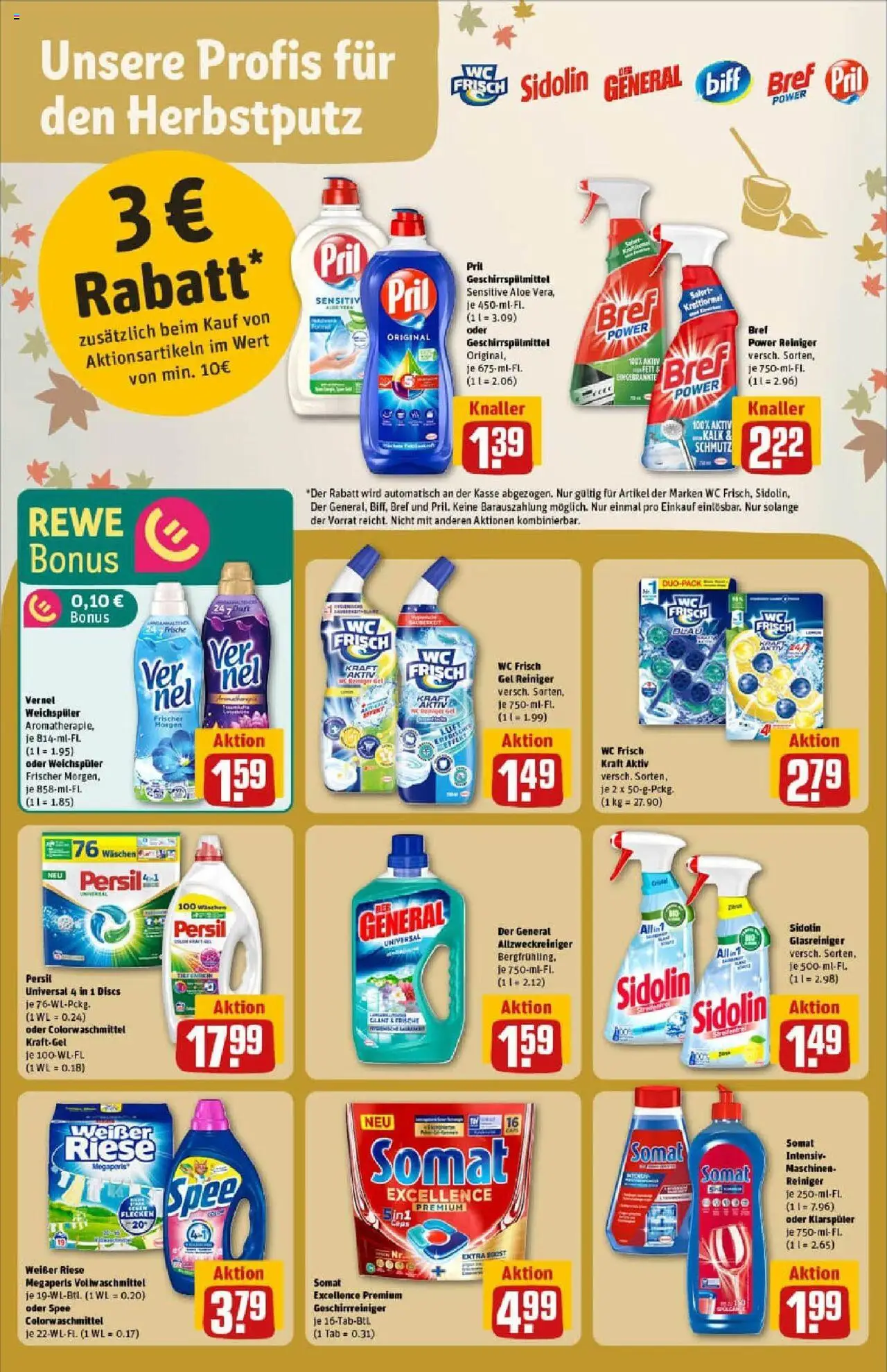 Rewe prospekt Zell Unter Aichelberg	 – gültig ab 06.10.2025 | Seite: 26 | Produkte: Spee, Klarspüler, Wc frisch, Pril